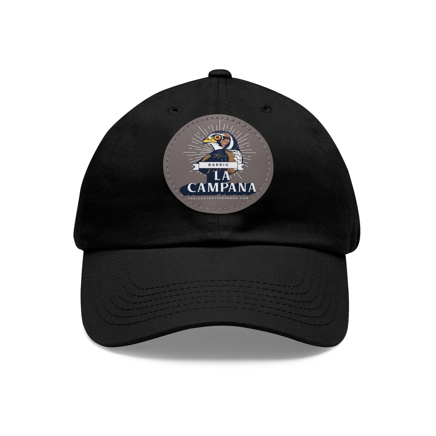 La Campana, Mayajigua. Dad Hat with Leather Patch (Round)