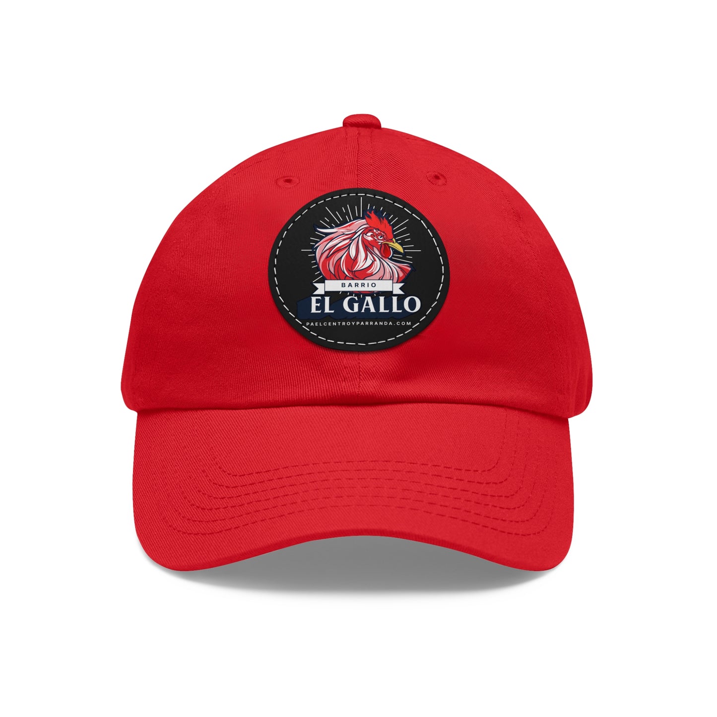 El Gallo, Chambas. Dad Hat with Leather Patch (Round)