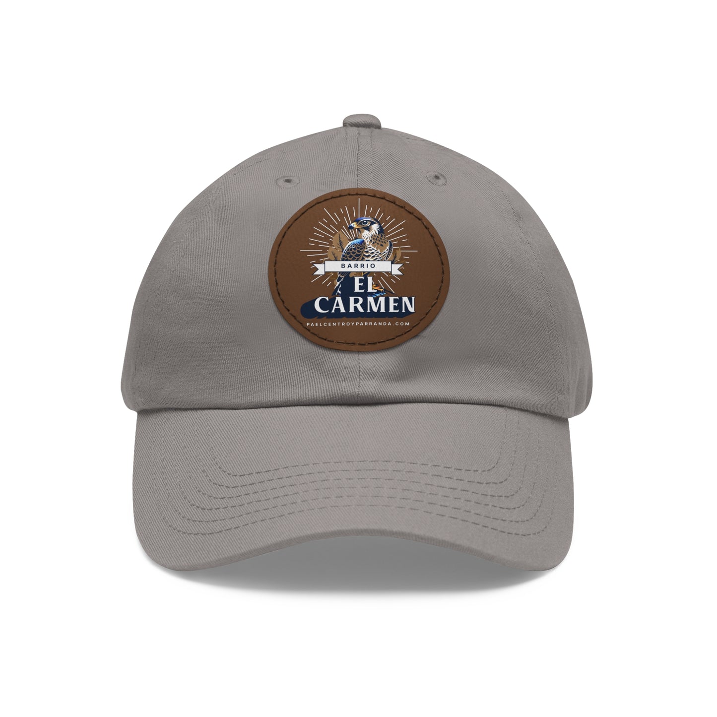 El Carmen, Remedios. Dad Hat with Leather Patch (Round)