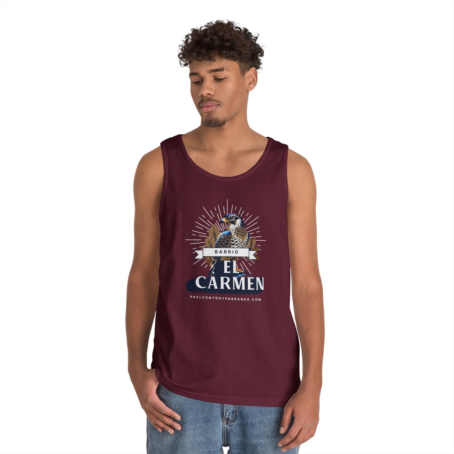 El Carmen, Remedios. Unisex Heavy Cotton Tank Top