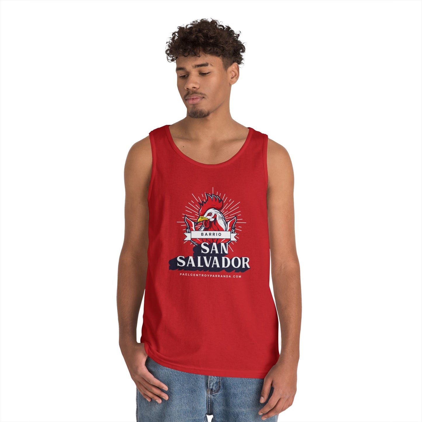 San Salvador, Remedios. Unisex Heavy Cotton Tank Top