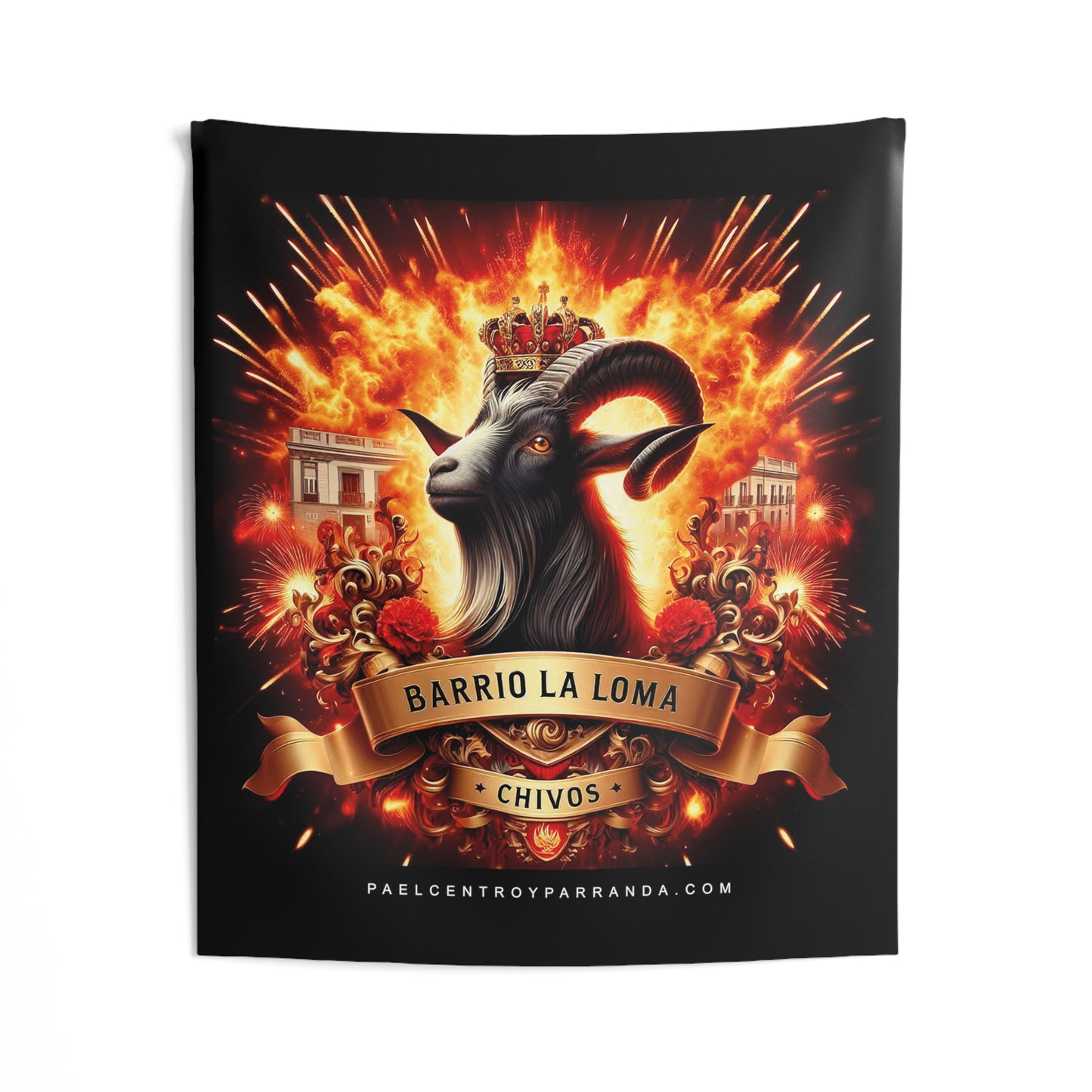 Los Chivos, Calabazar de Sagua. Printed Wall Tapestry