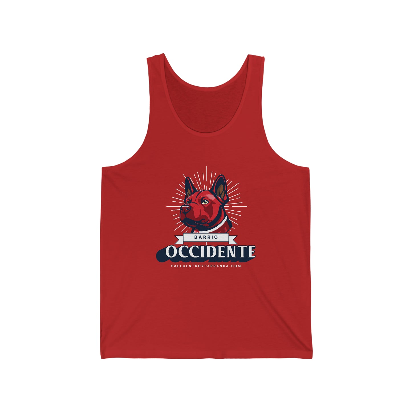Occidente, Zaza del Medio. Unisex Jersey Tank