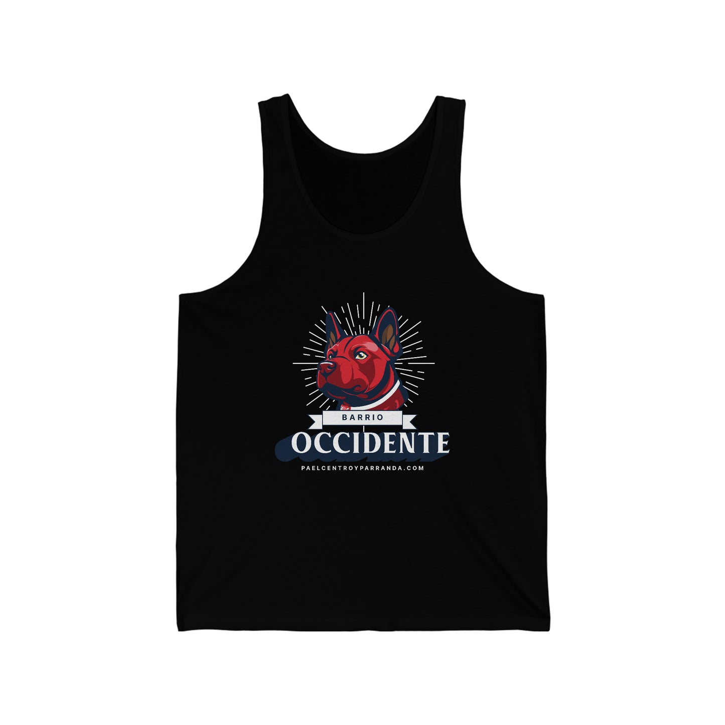 Occidente, Zaza del Medio. Unisex Jersey Tank