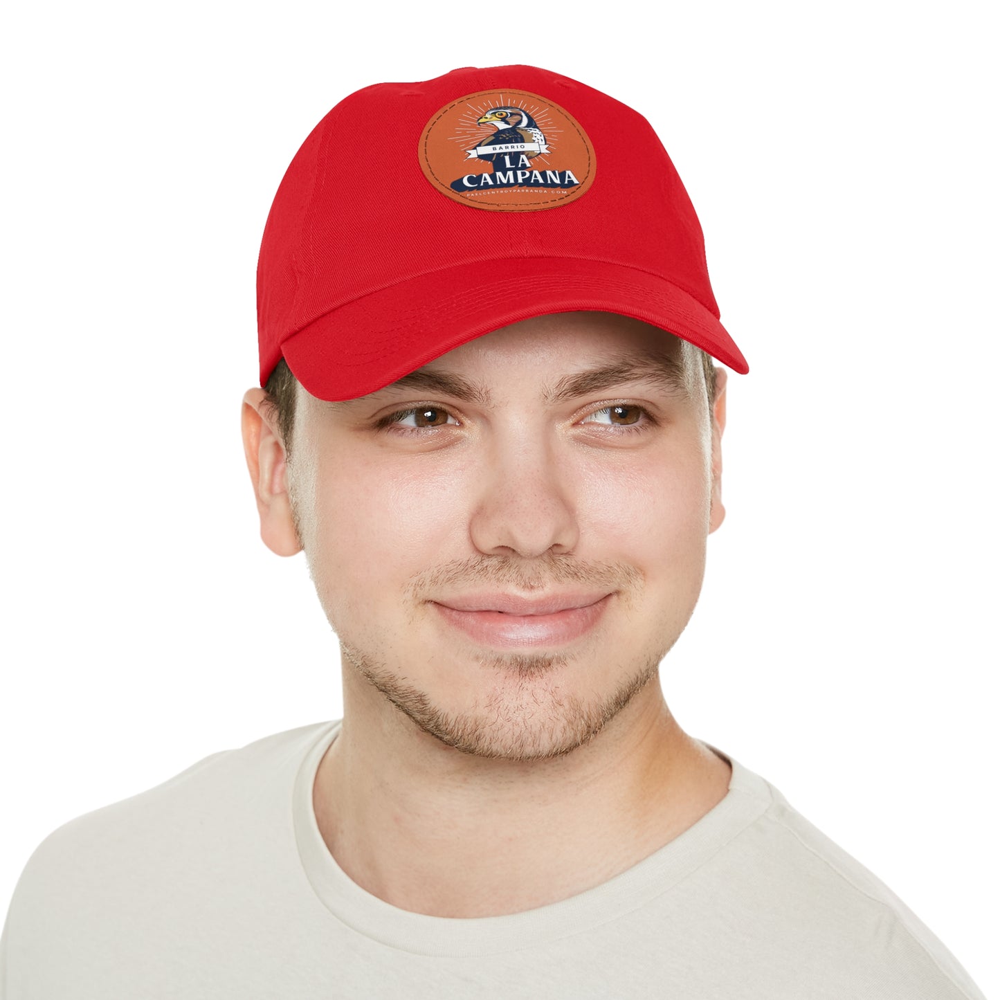 La Campana, Mayajigua. Dad Hat with Leather Patch (Round)