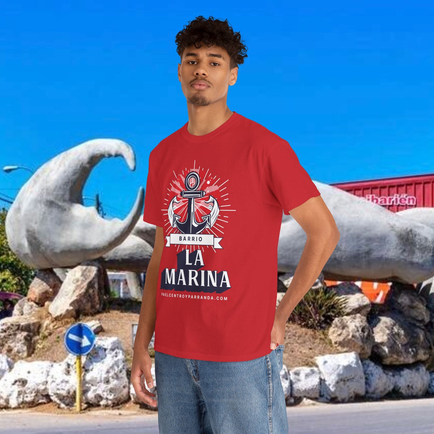 La Marina, Caibarién. Unisex Heavy Cotton Tee