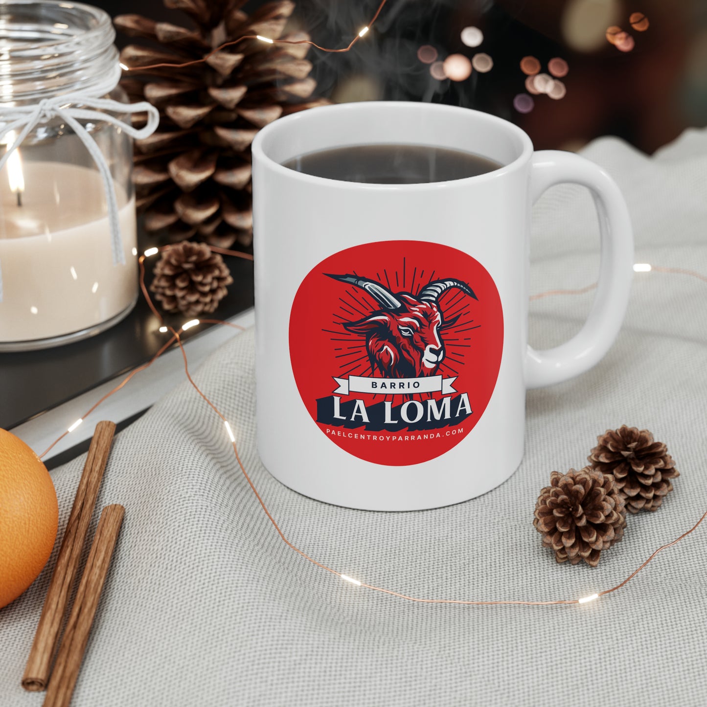 La Loma, Guayos. Ceramic Mug, 11oz
