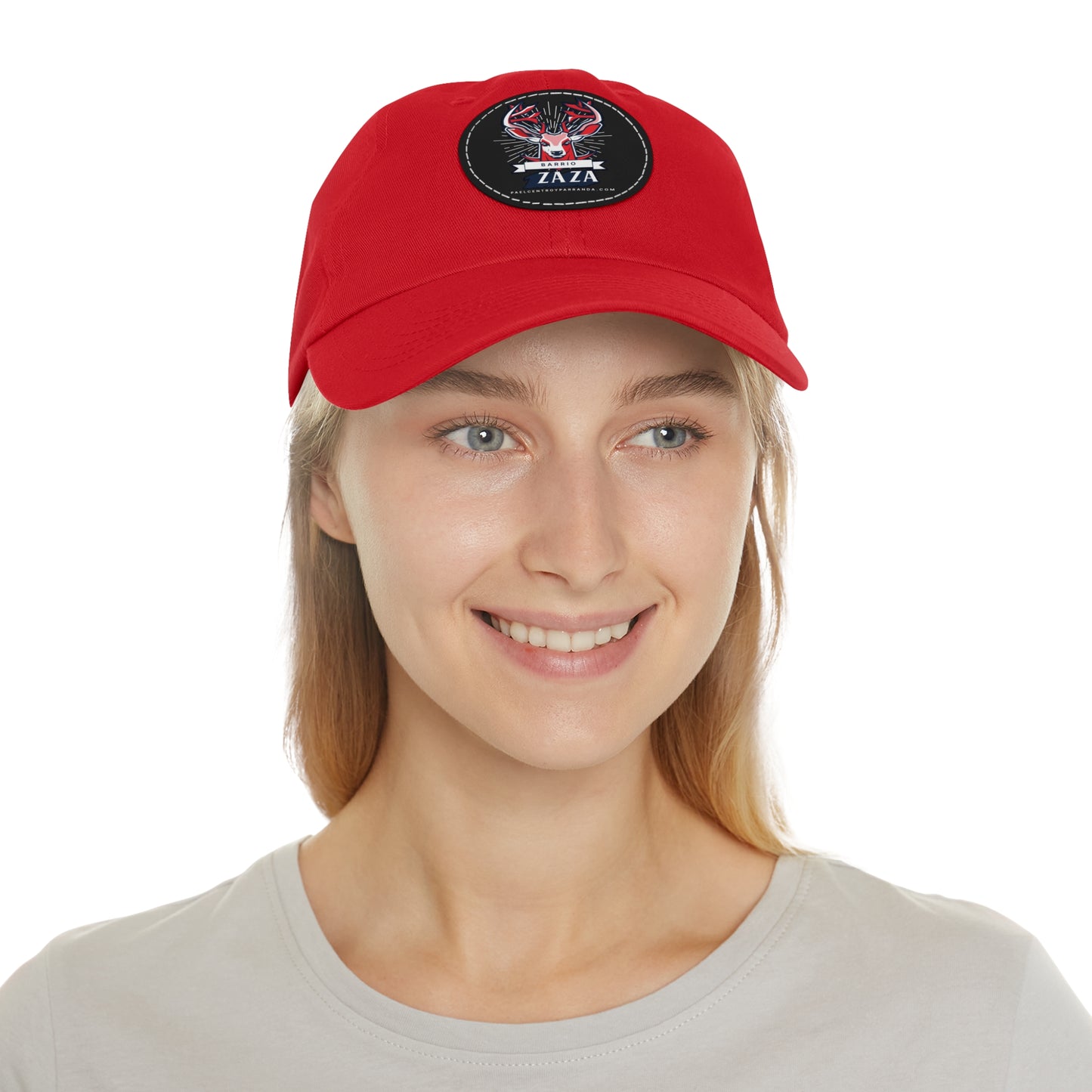Zaza, Placetas. Dad Hat with Leather Patch (Round)