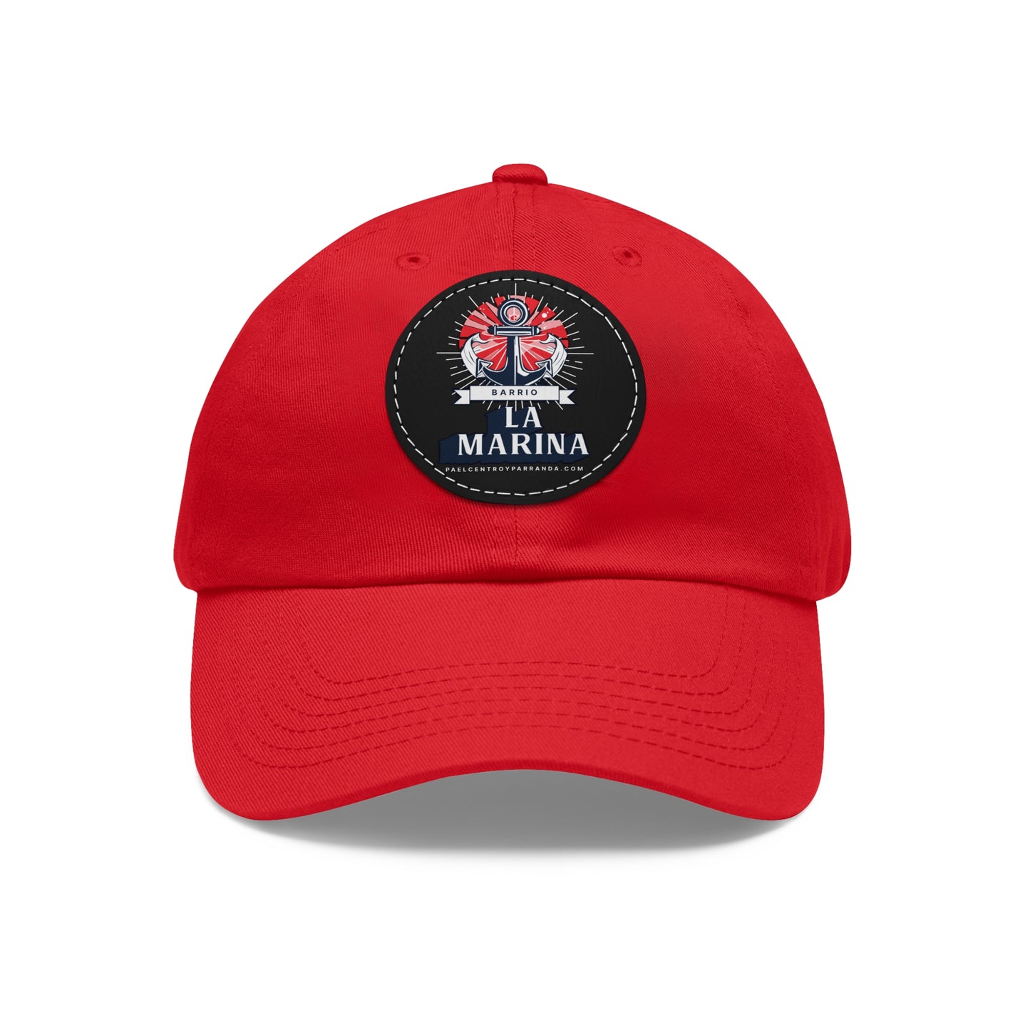 La Marina, Caibarién. Dad Hat with Leather Patch (Round)