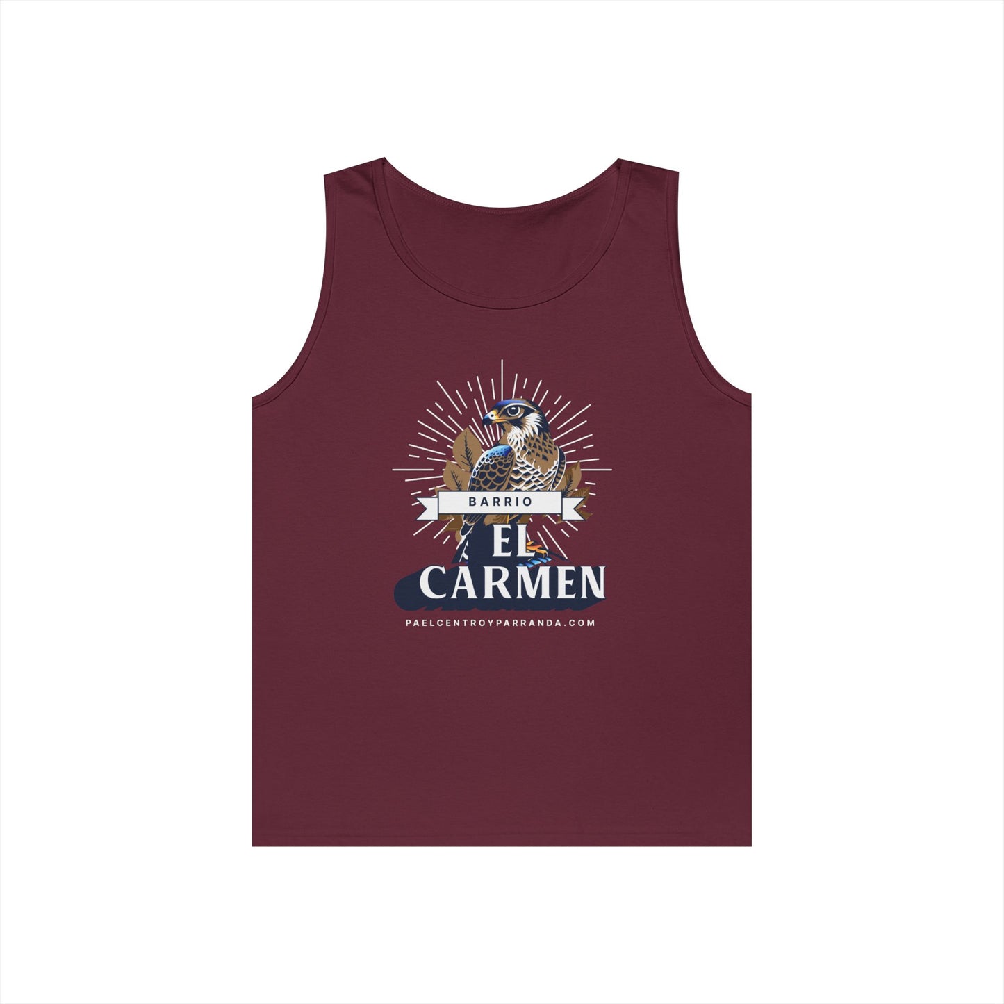 El Carmen, Remedios. Unisex Heavy Cotton Tank Top