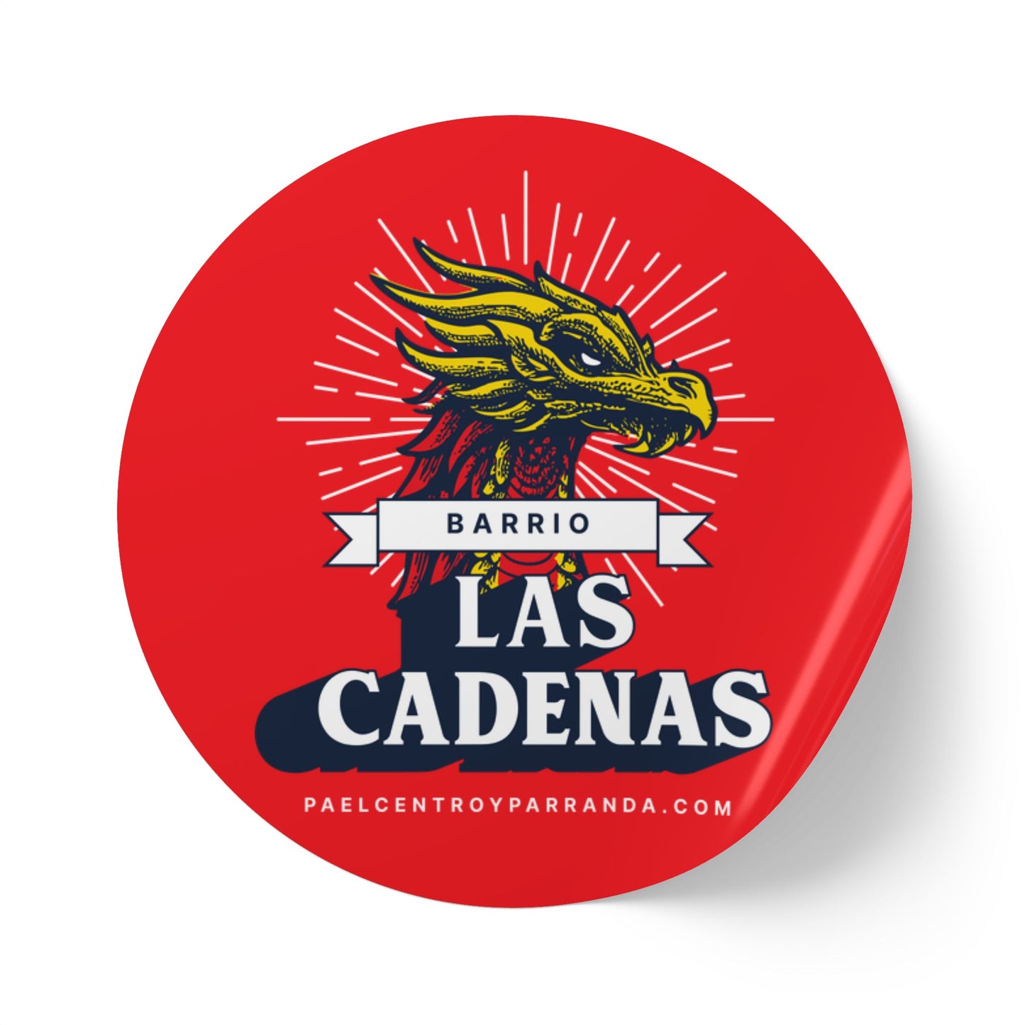 Las Cadenas, Mordazo. Round Sticker Label Rolls