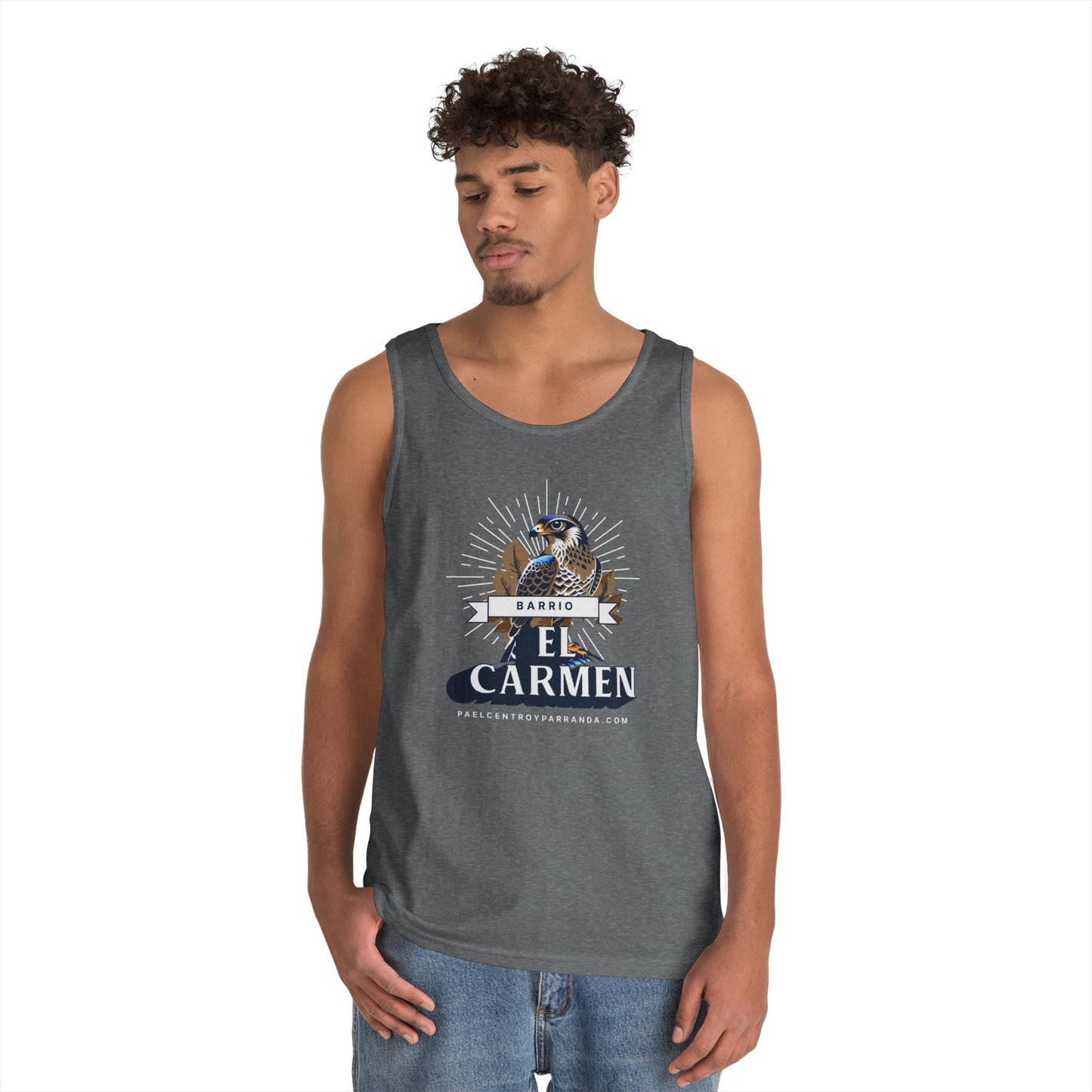 El Carmen, Remedios. Unisex Heavy Cotton Tank Top
