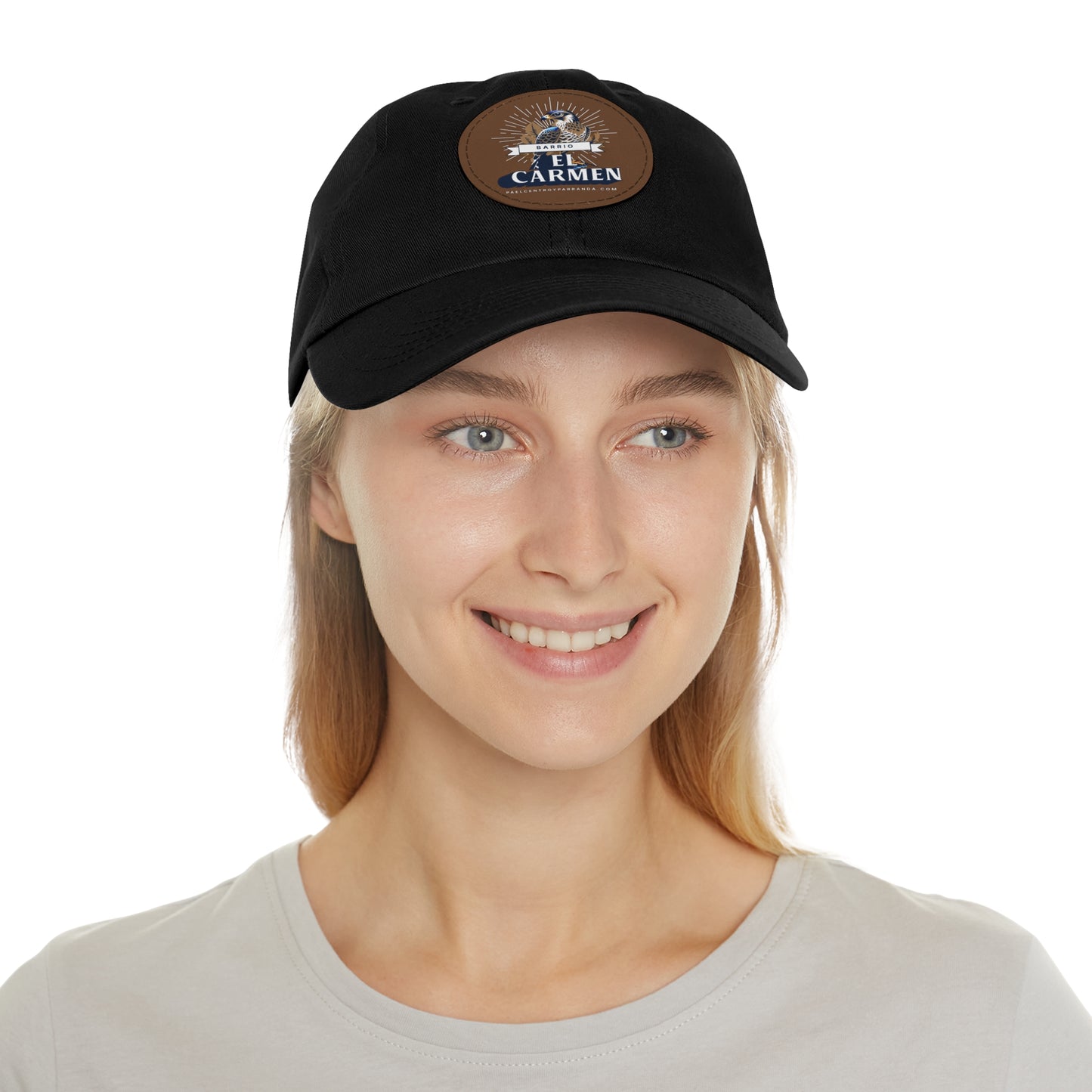 El Carmen, Remedios. Dad Hat with Leather Patch (Round)