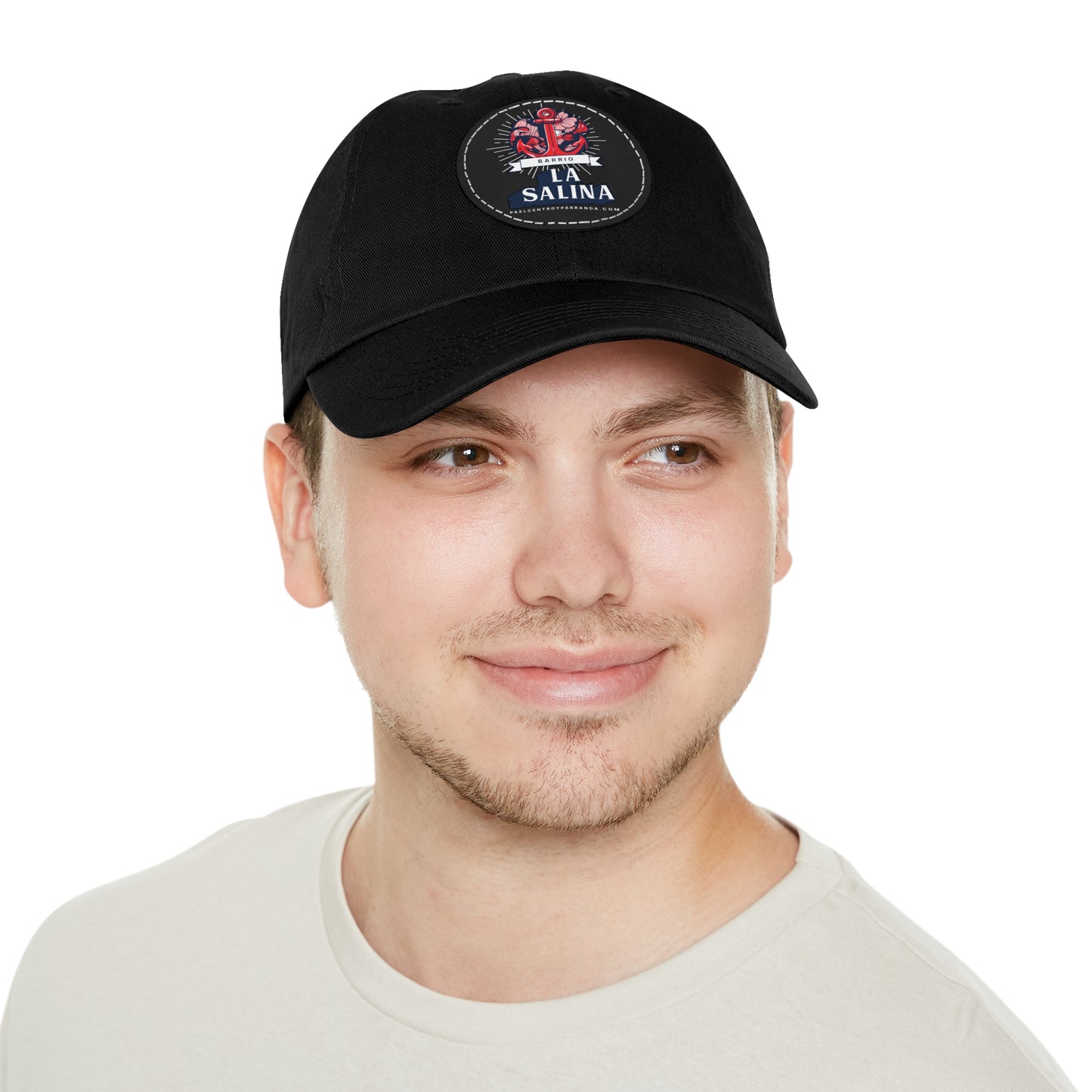 La Salina, Punta Alegre. Dad Hat with Leather Patch (Round)