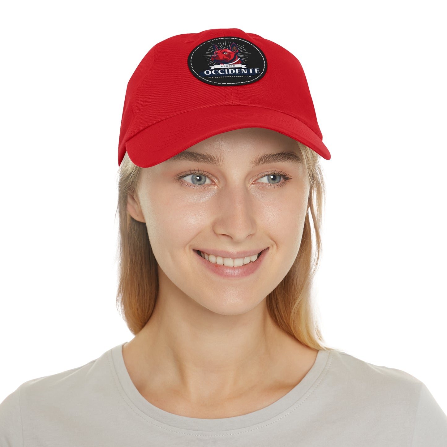 Occidente, Zaza del Medio. Dad Hat with Leather Patch (Round)
