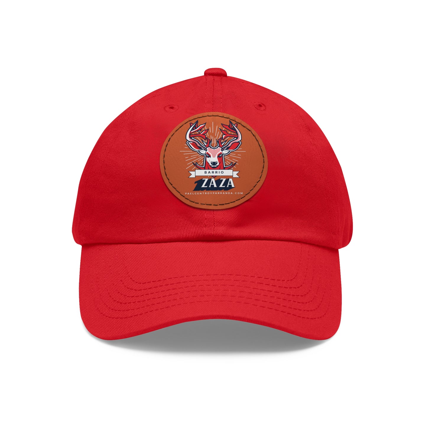 Zaza, Placetas. Dad Hat with Leather Patch (Round)