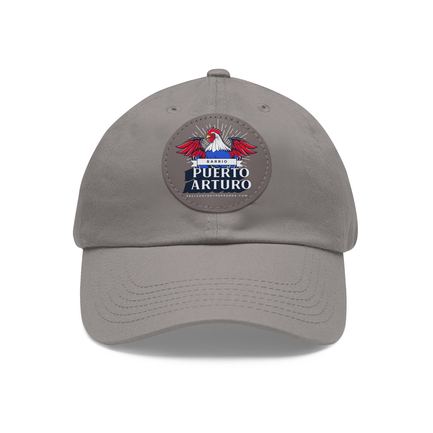 Puerto Arturo, Mayajigua. Dad Hat with Leather Patch (Round)