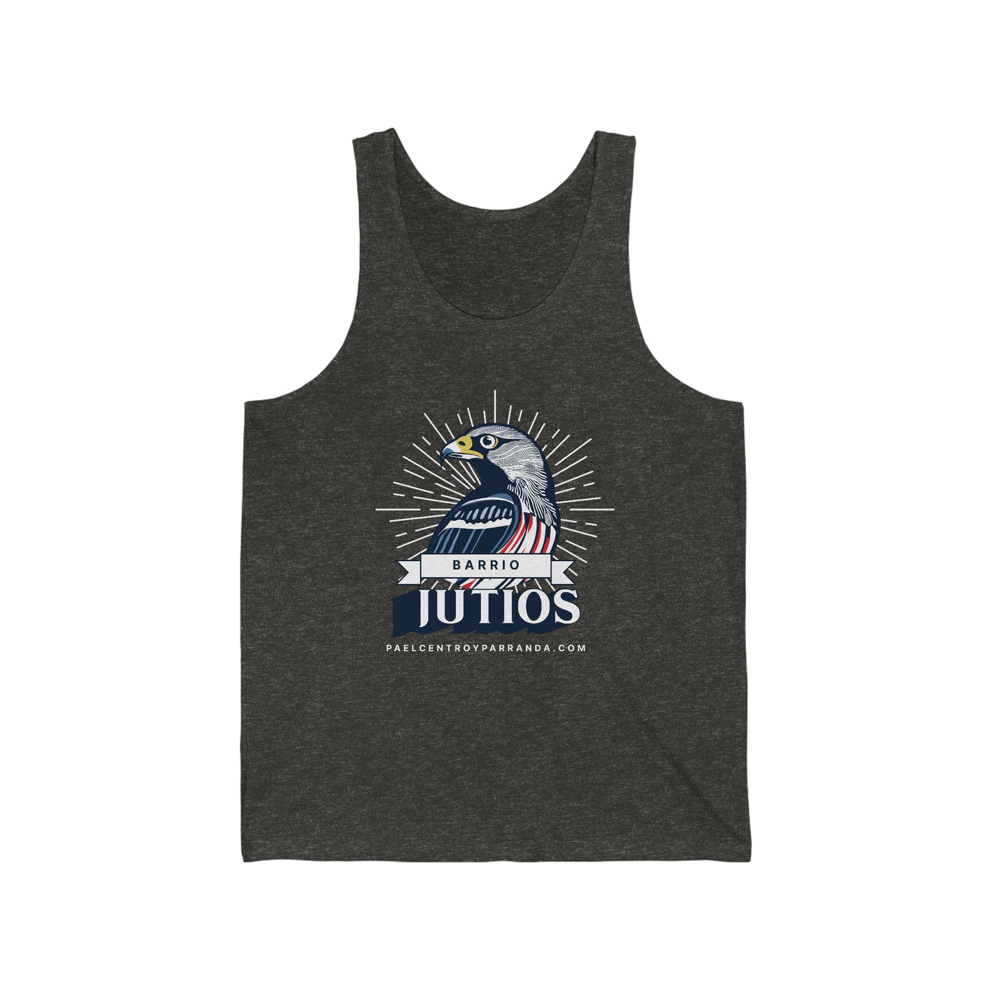 Jutíos, Vueltas. Unisex Jersey Tank