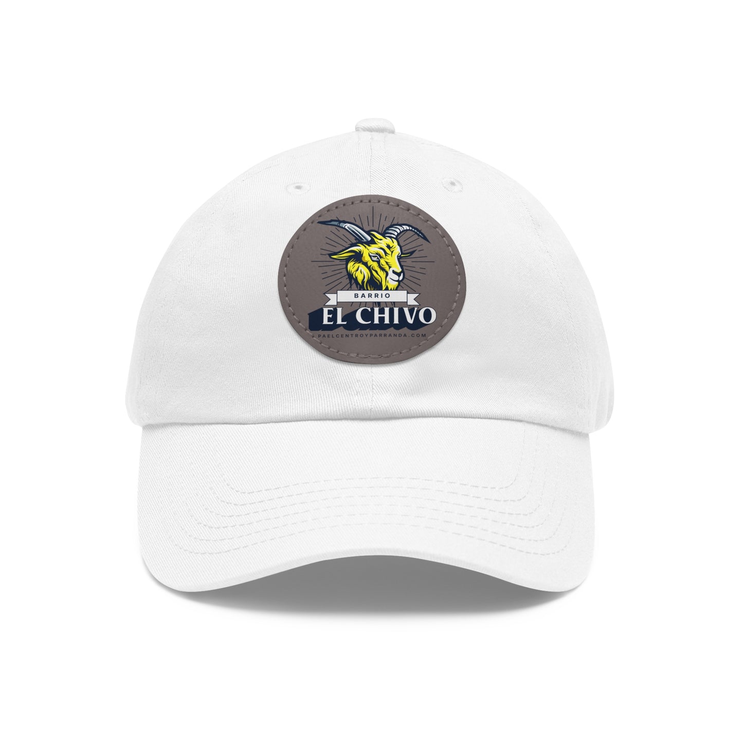 El Chivo, Zaza del Medio. Dad Hat with Leather Patch (Round)