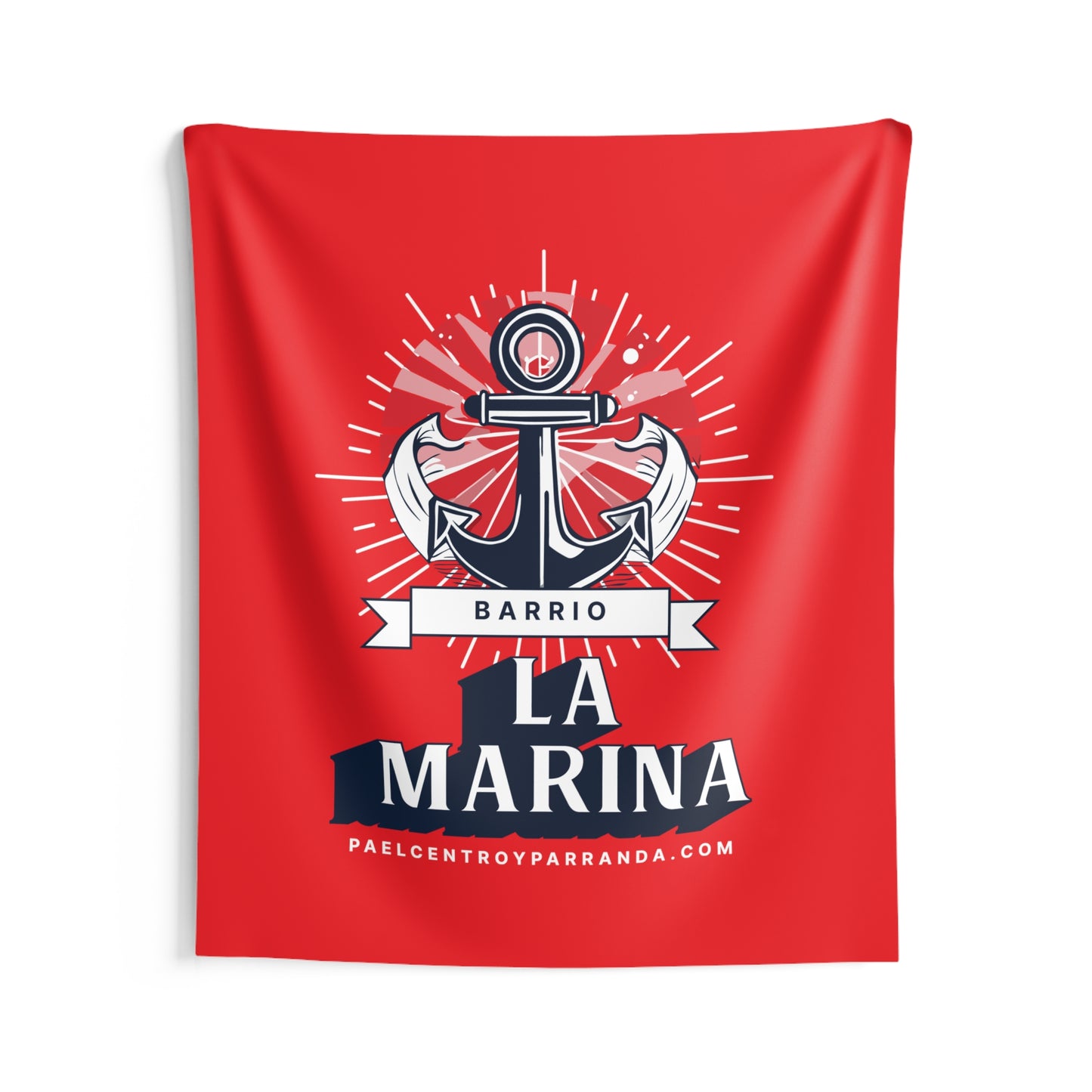 La Marina, Caibarién. Vertical. Indoor Wall Tapestries