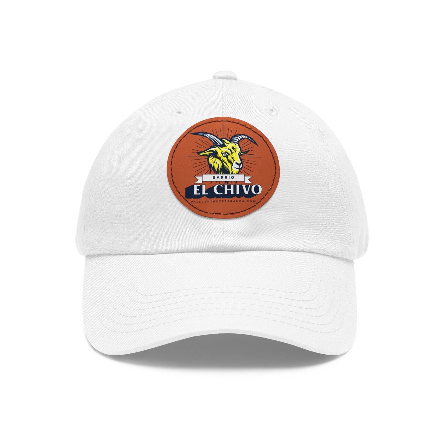 El Chivo, Zaza del Medio. Dad Hat with Leather Patch (Round)
