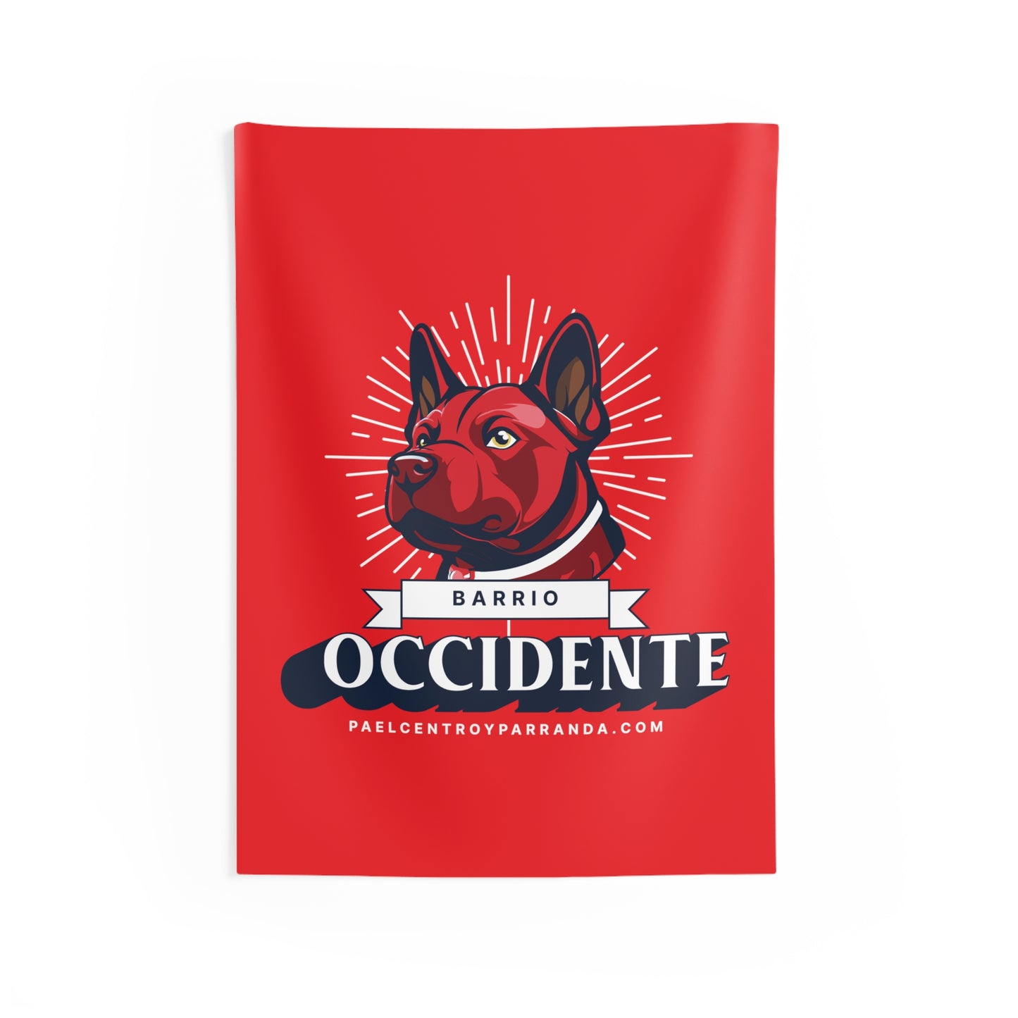Occidente, Zaza del Medio. Vertical Indoor Wall Tapestries