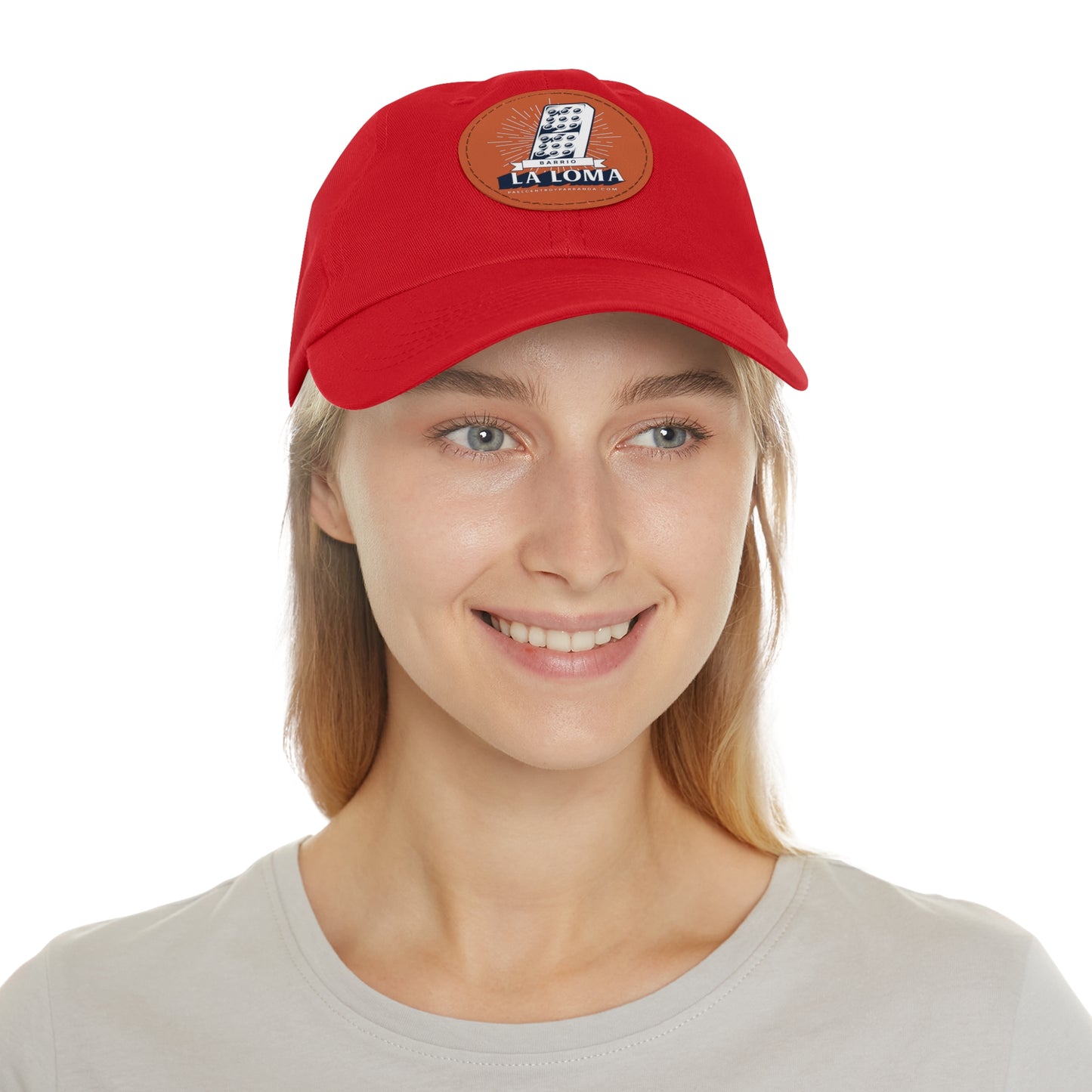 La Loma, Buenavista. Dad Hat with Leather Patch (Round)