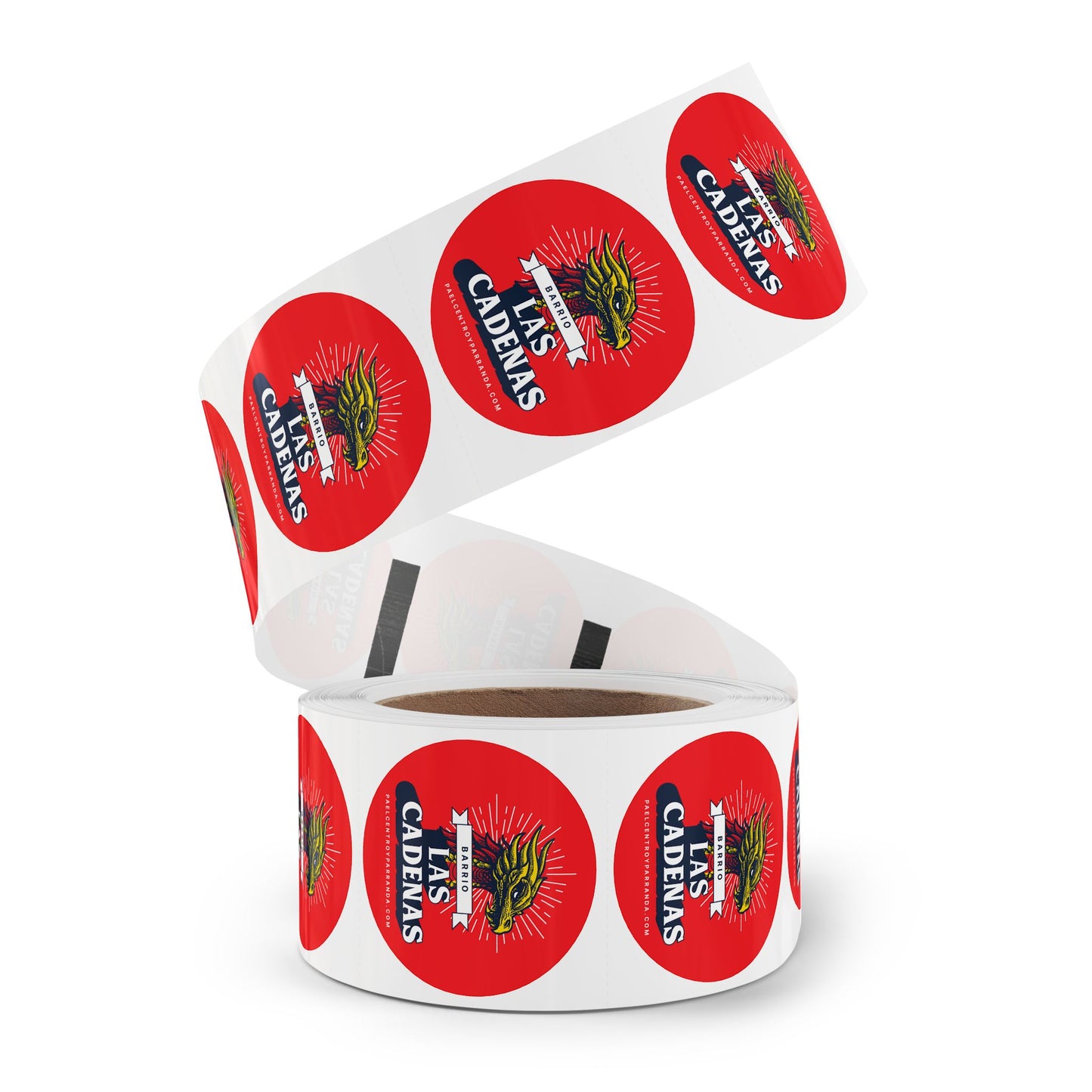 Las Cadenas, Mordazo. Round Sticker Label Rolls