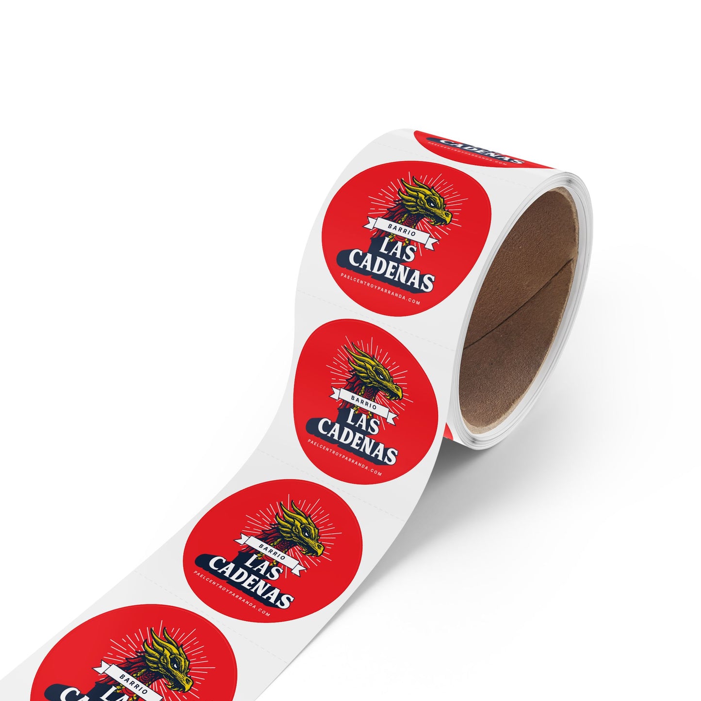 Las Cadenas, Mordazo. Round Sticker Label Rolls