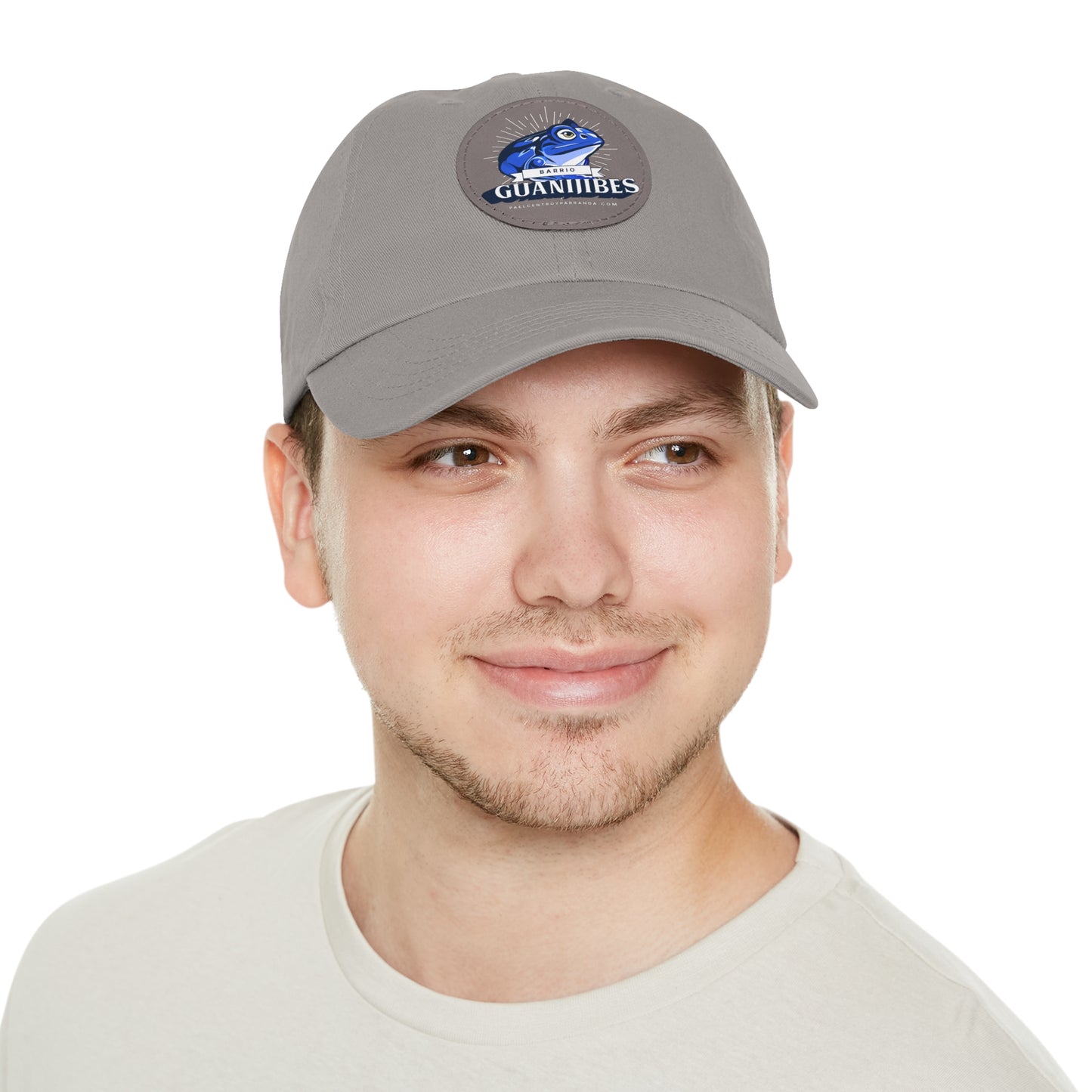 Guanijibes, Zulueta. Dad Hat with Leather Patch (Round)