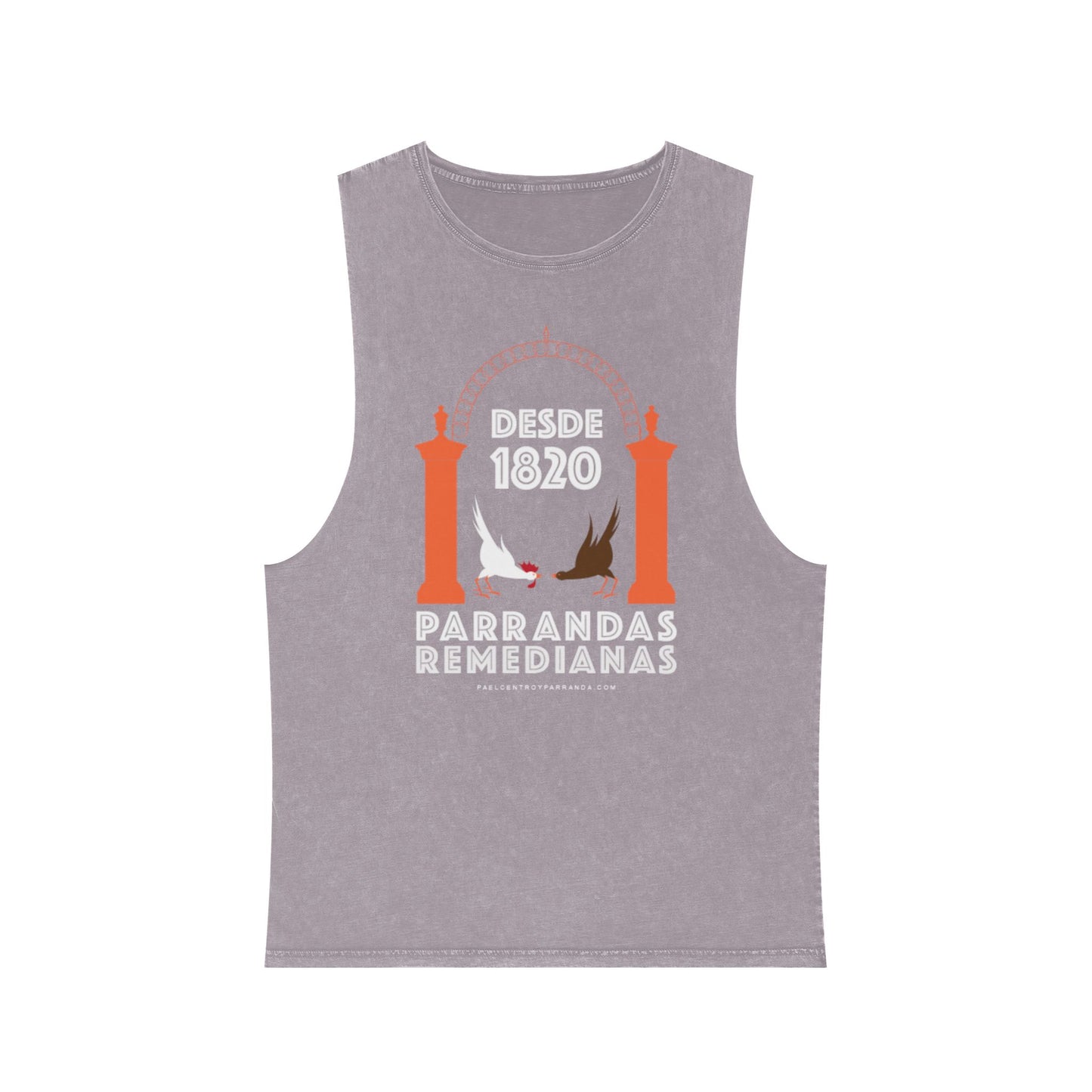 Parrandas remedianas, Remedios. Unisex Stonewash Tank Top