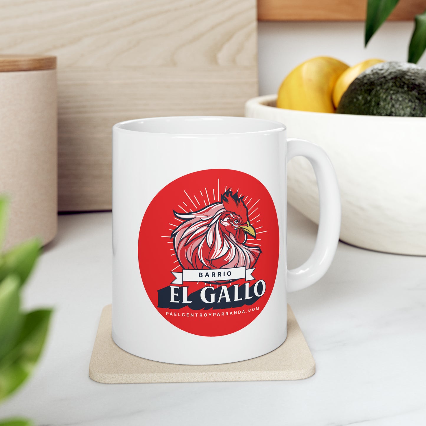 El Gallo, Chambas. Ceramic Mug, 11oz