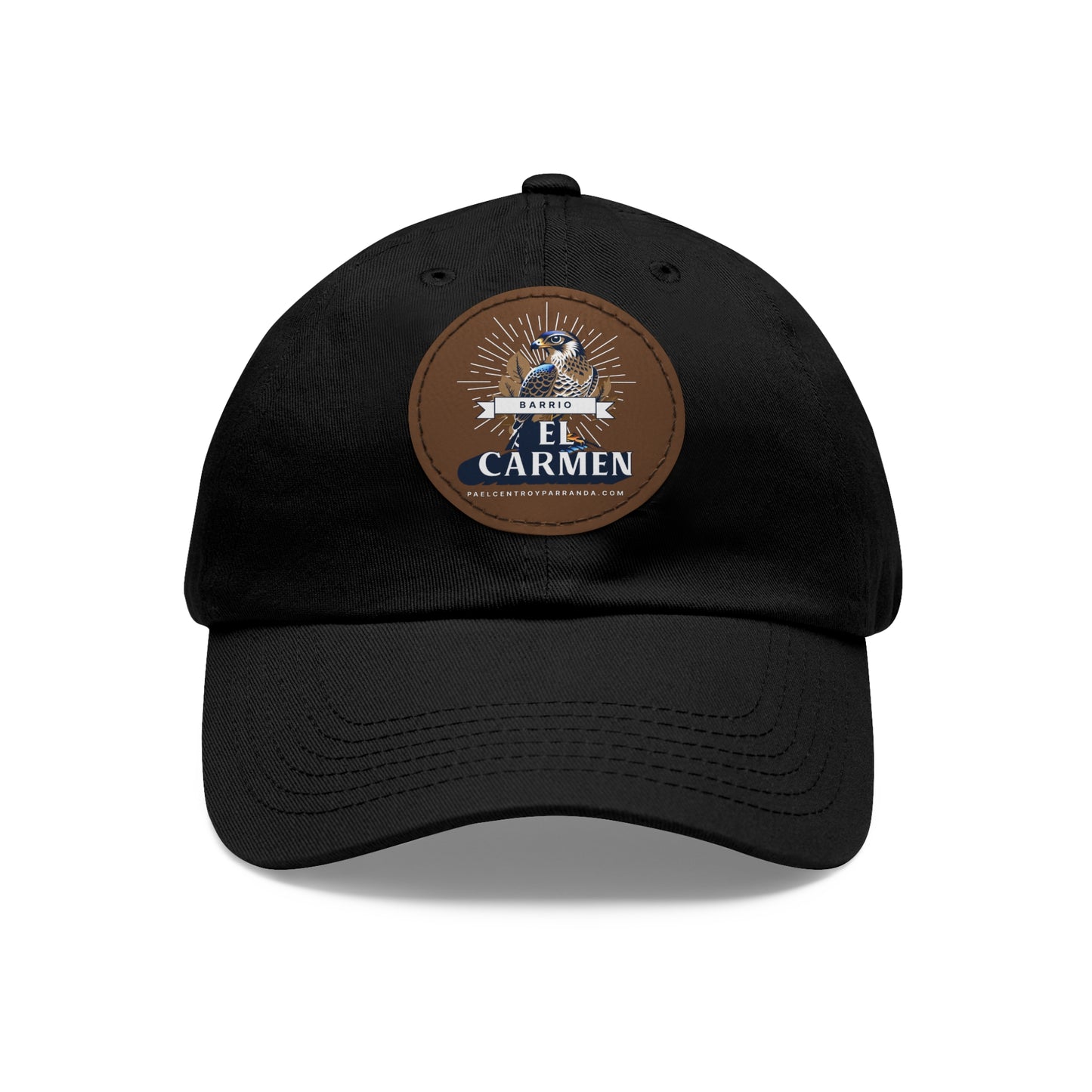 El Carmen, Remedios. Dad Hat with Leather Patch (Round)
