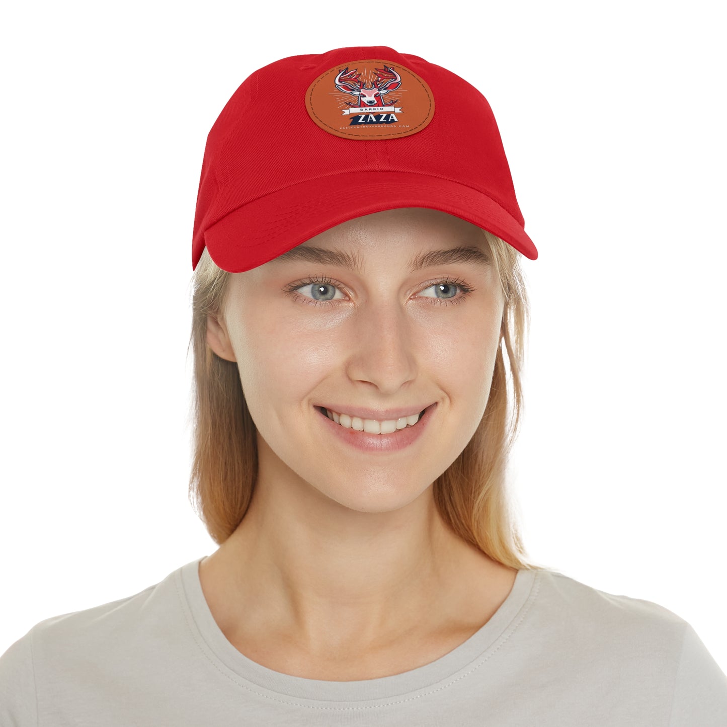 Zaza, Placetas. Dad Hat with Leather Patch (Round)