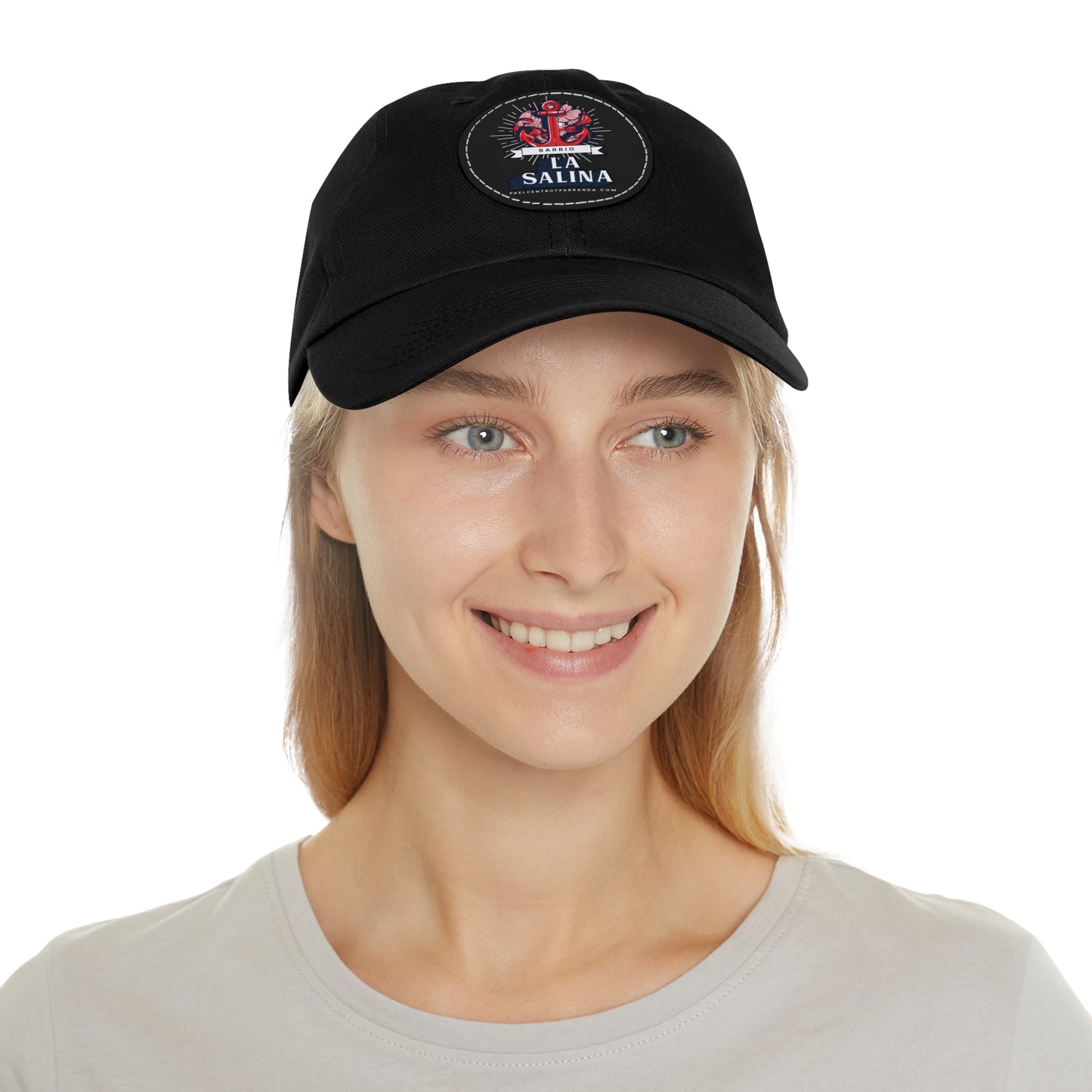 La Salina, Punta Alegre. Dad Hat with Leather Patch (Round)