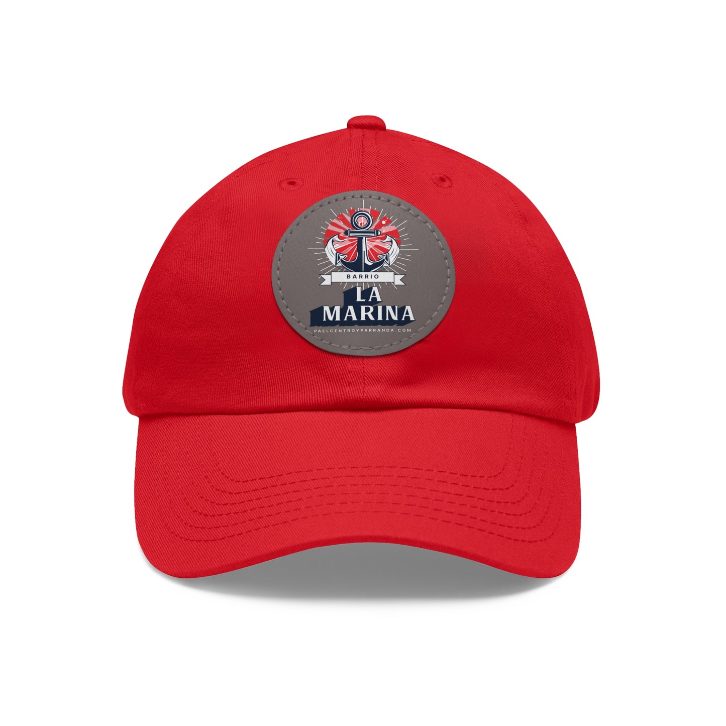 La Marina, Caibarién. Dad Hat with Leather Patch (Round)