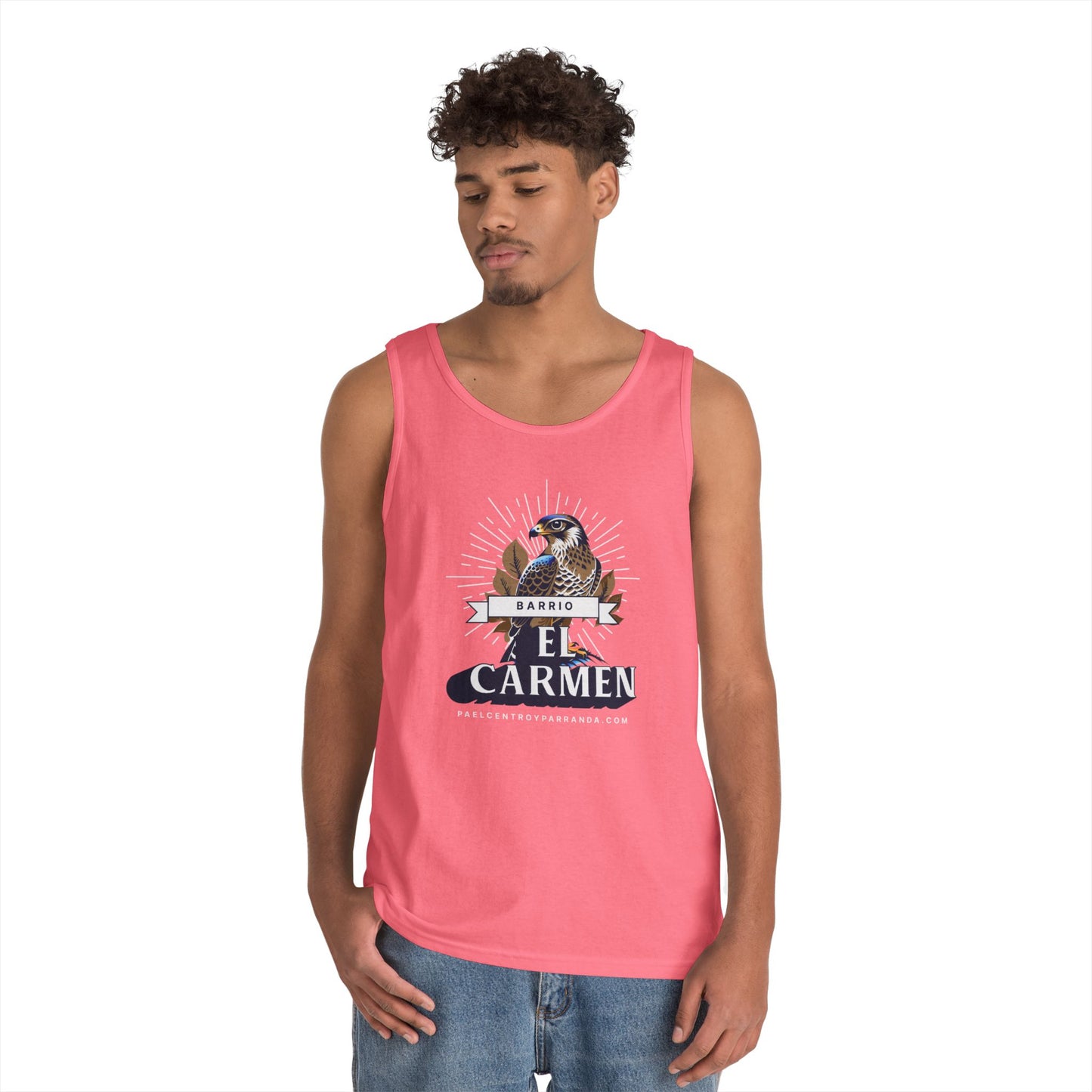 El Carmen, Remedios. Unisex Heavy Cotton Tank Top