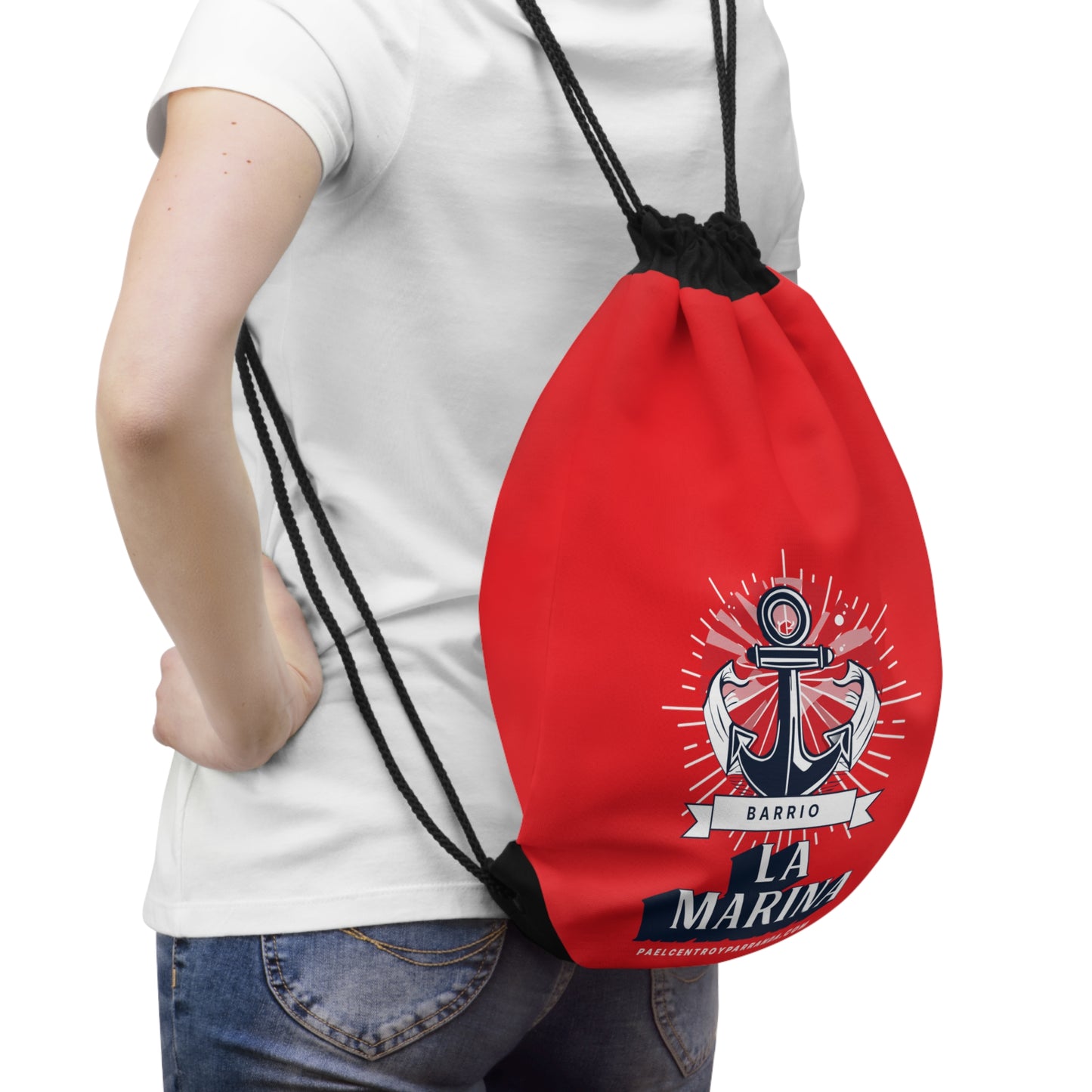 La Marina, Caibarién. Drawstring Bag