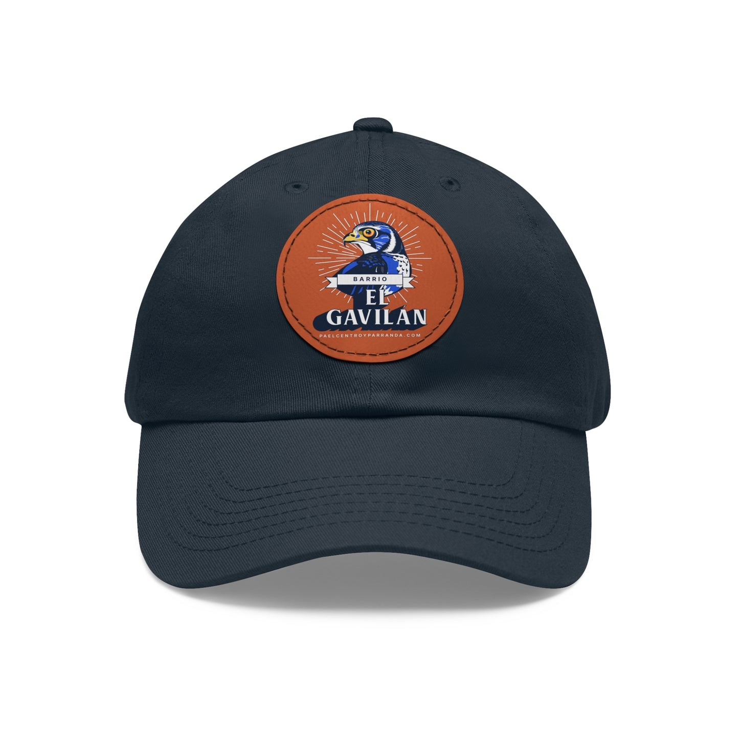 El Gavilán, Chambas. Dad Hat with Leather Patch (Round)