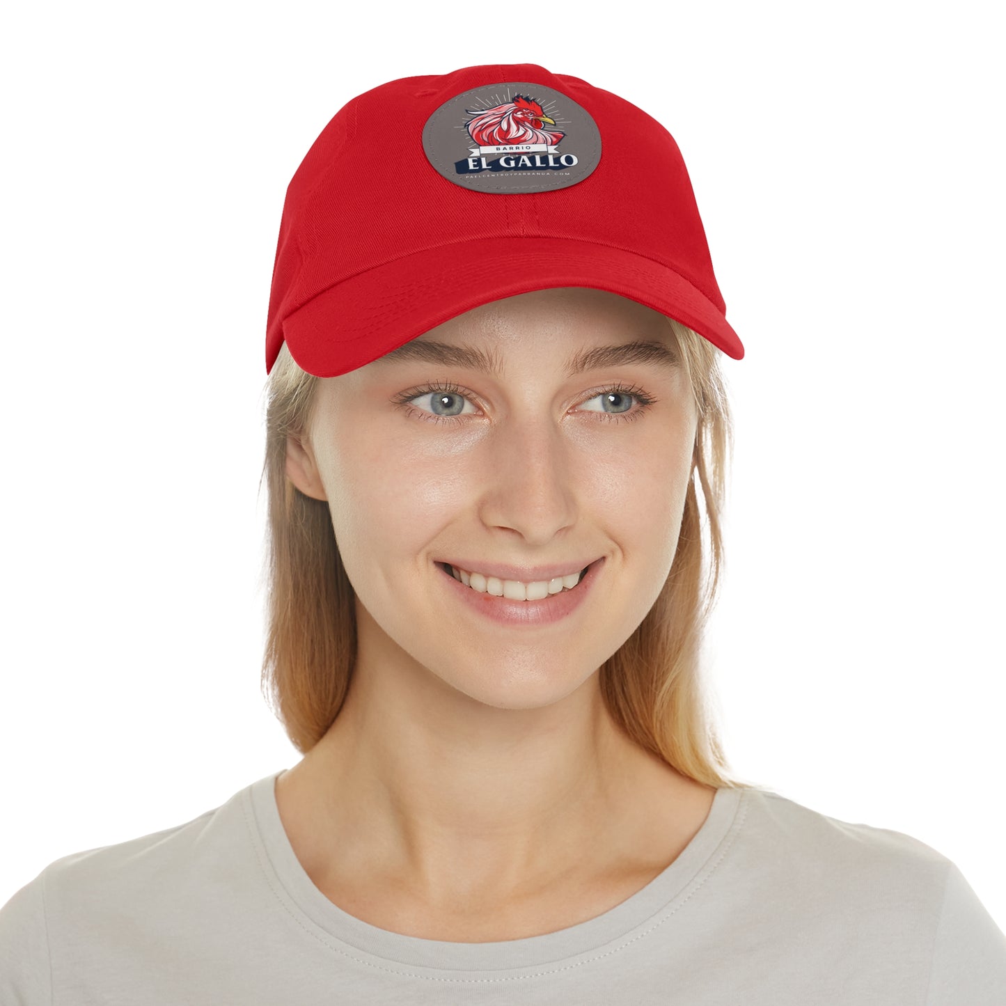 El Gallo, Chambas. Dad Hat with Leather Patch (Round)