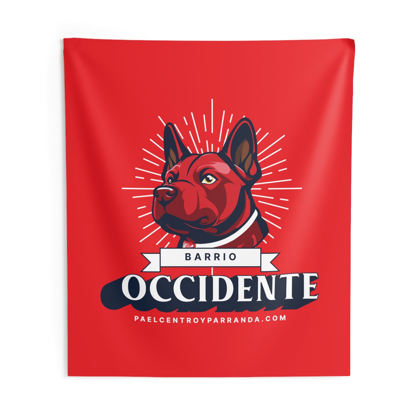 Occidente, Zaza del Medio. Vertical Indoor Wall Tapestries