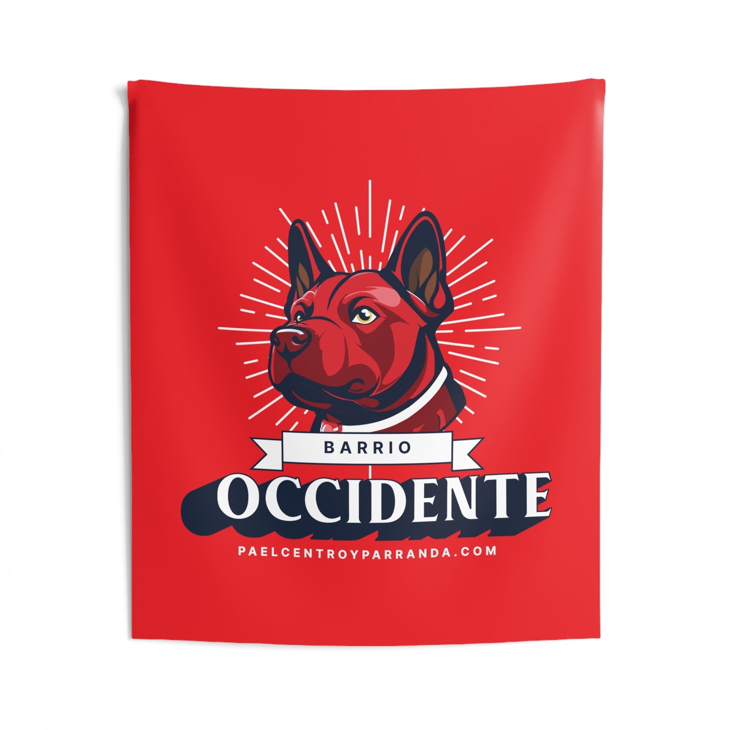 Occidente, Zaza del Medio. Vertical Indoor Wall Tapestries