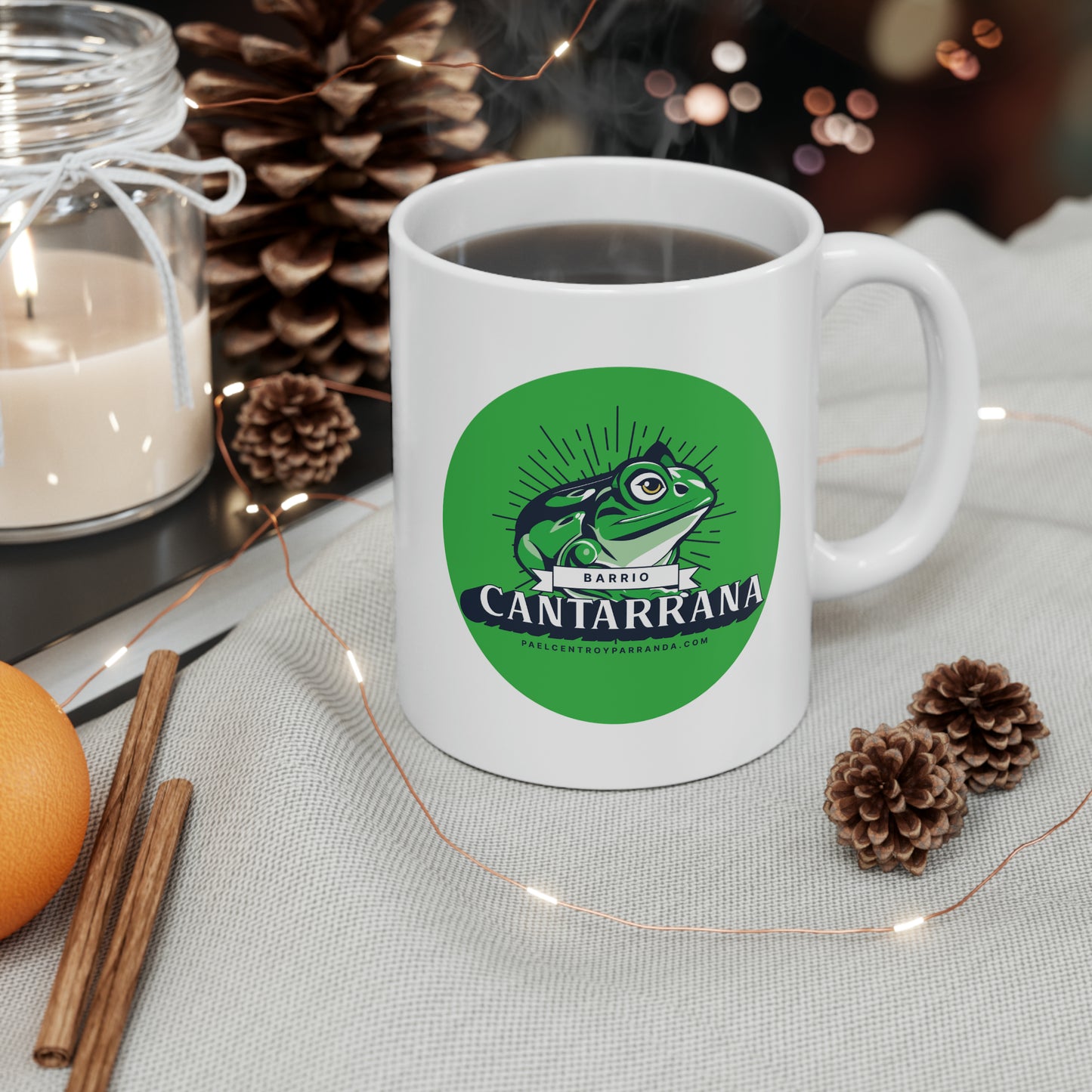 Cantarrana, Guayos. Ceramic Mug, 11oz