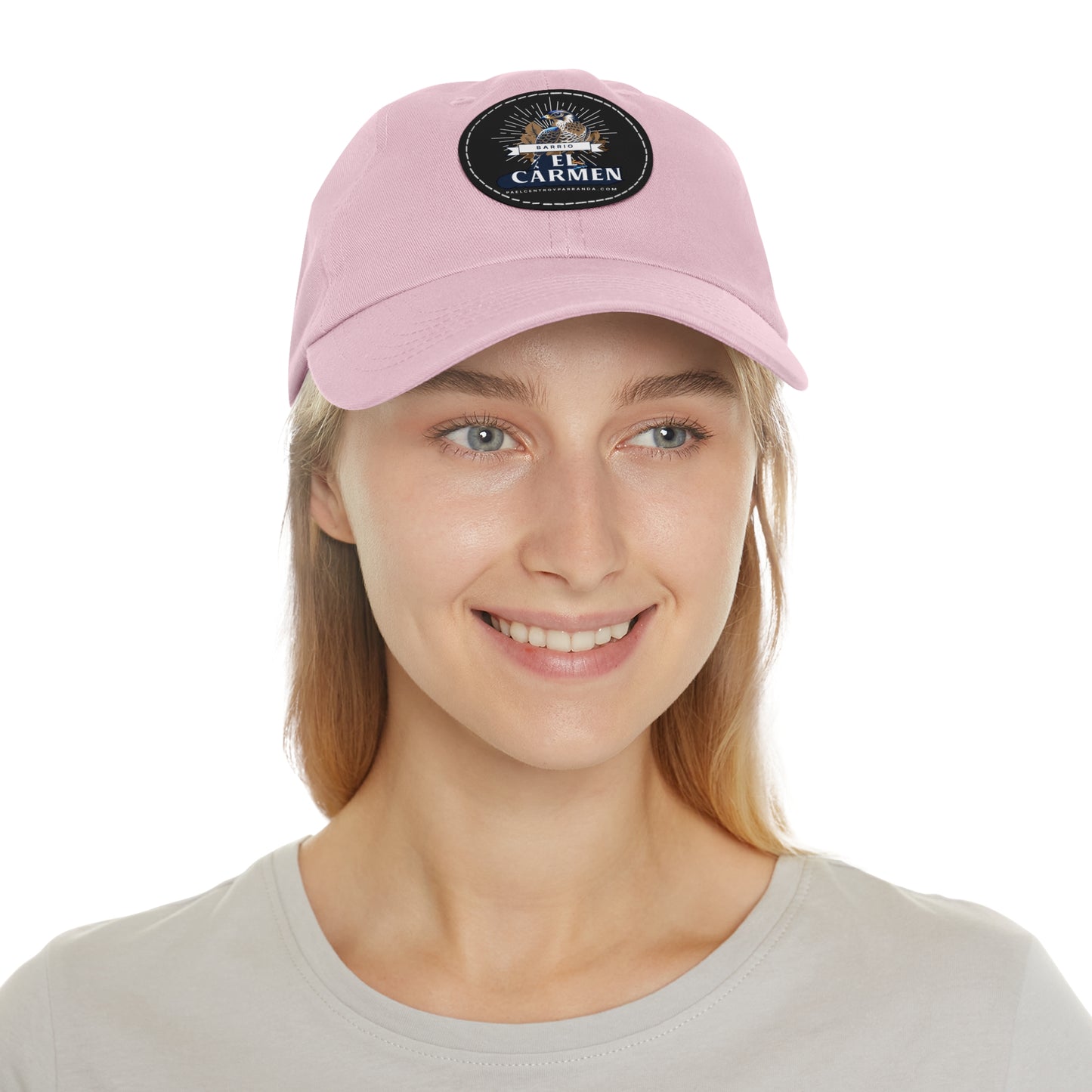 El Carmen, Remedios. Dad Hat with Leather Patch (Round)