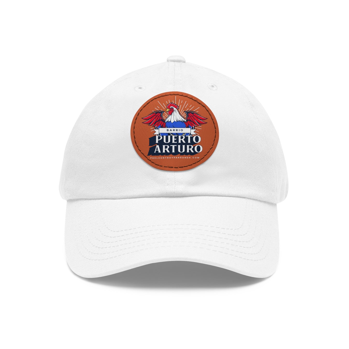 Puerto Arturo, Mayajigua. Dad Hat with Leather Patch (Round)