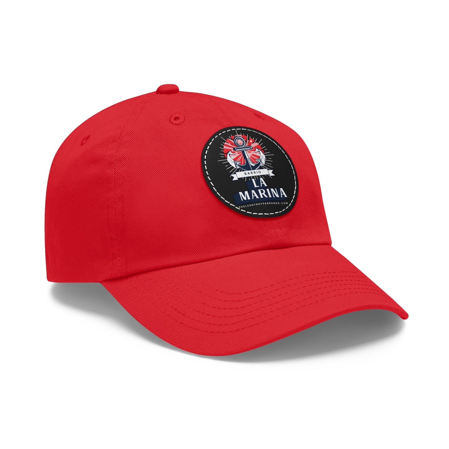 La Marina, Caibarién. Dad Hat with Leather Patch (Round)