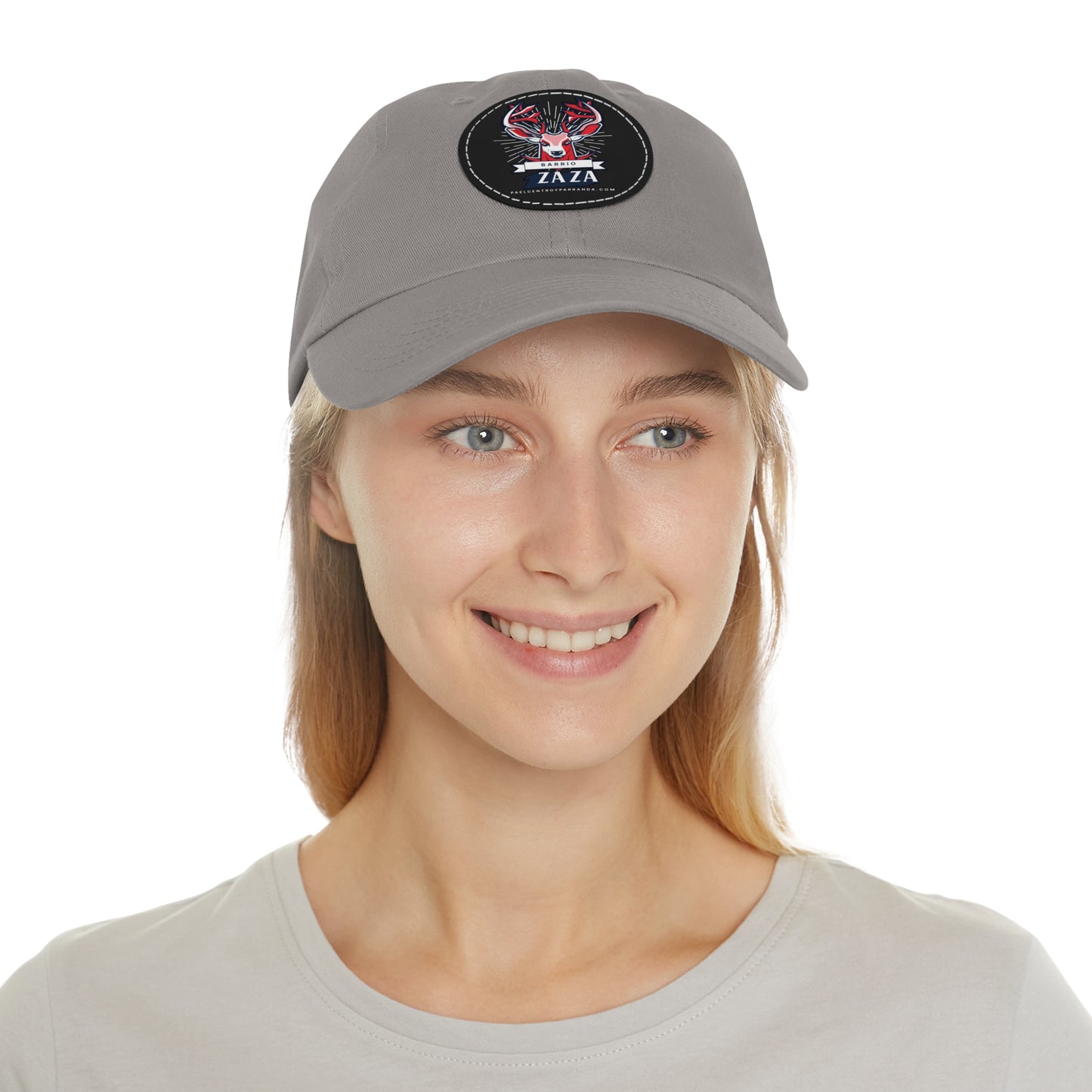 Zaza, Placetas. Dad Hat with Leather Patch (Round)