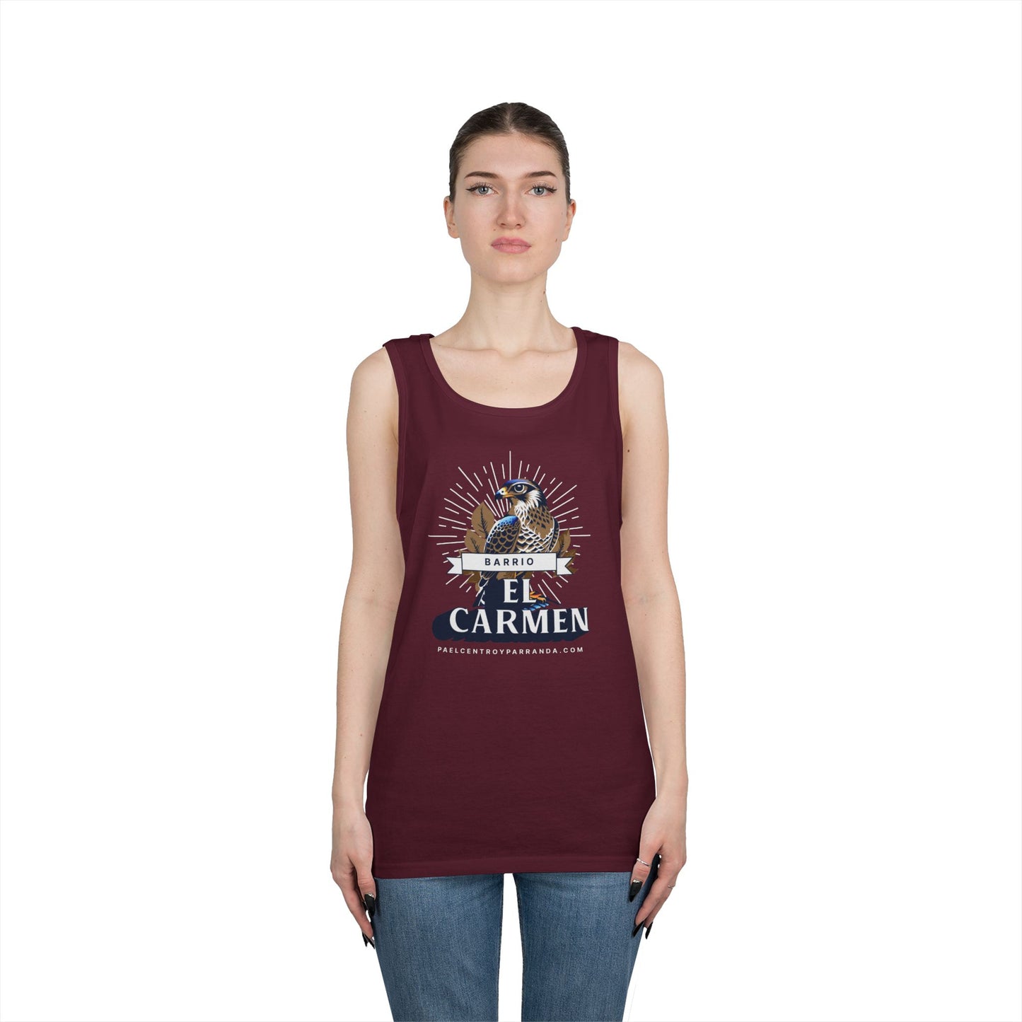 El Carmen, Remedios. Unisex Heavy Cotton Tank Top