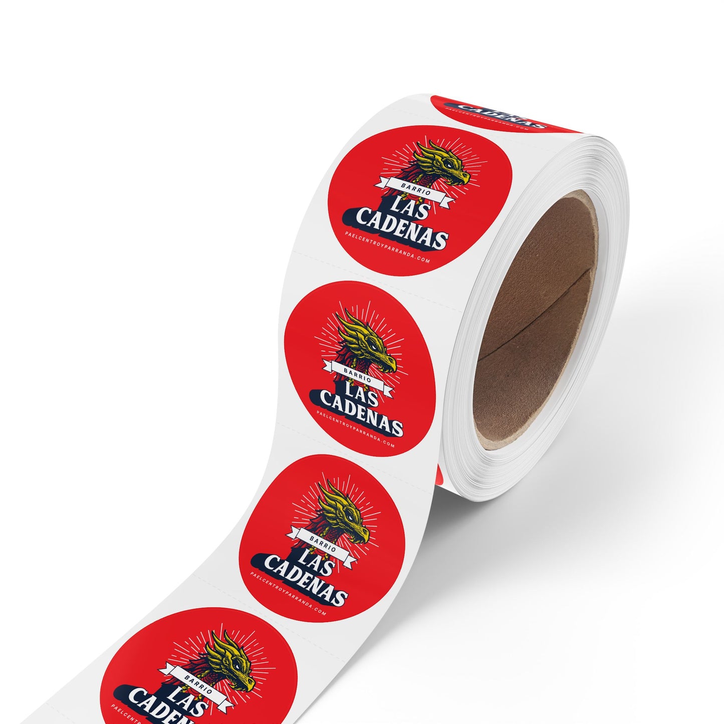 Las Cadenas, Mordazo. Round Sticker Label Rolls