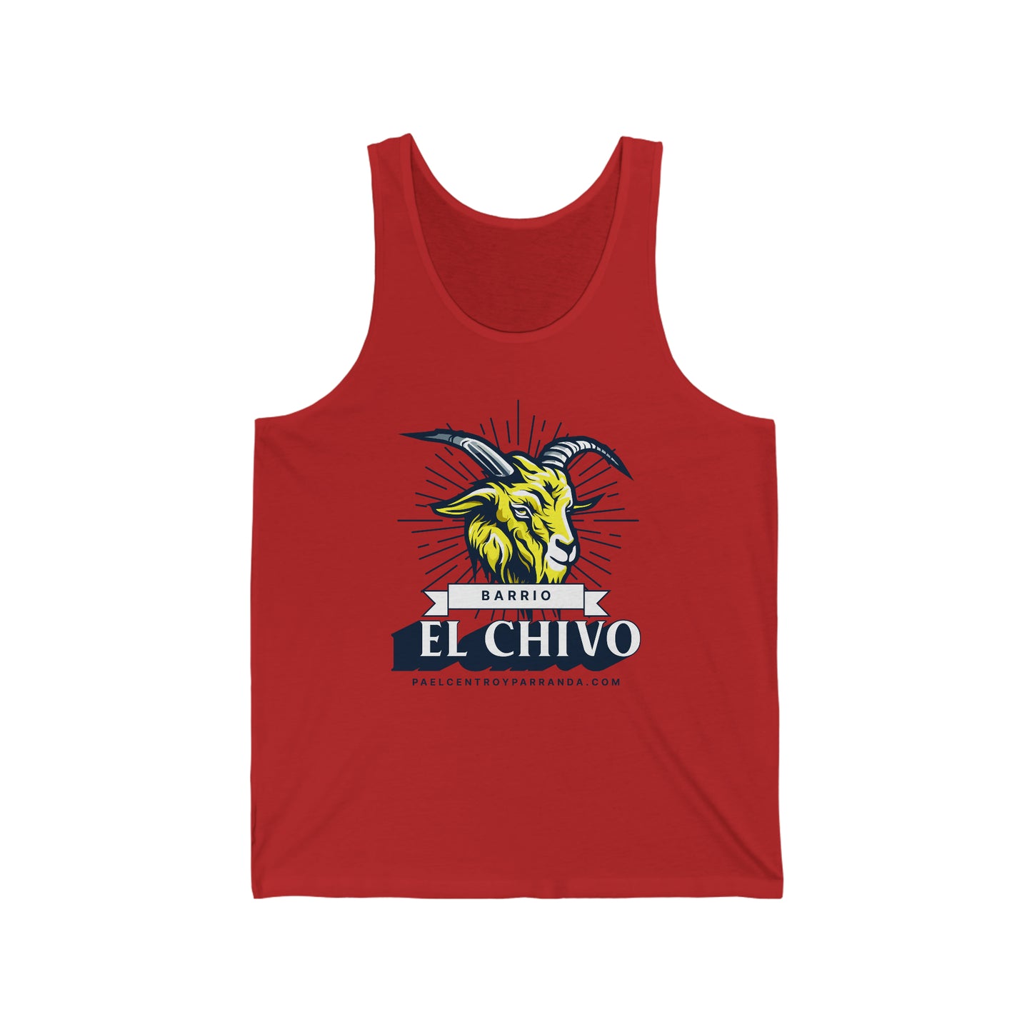 El Chivo, Zaza del Medio. Unisex Jersey Tank